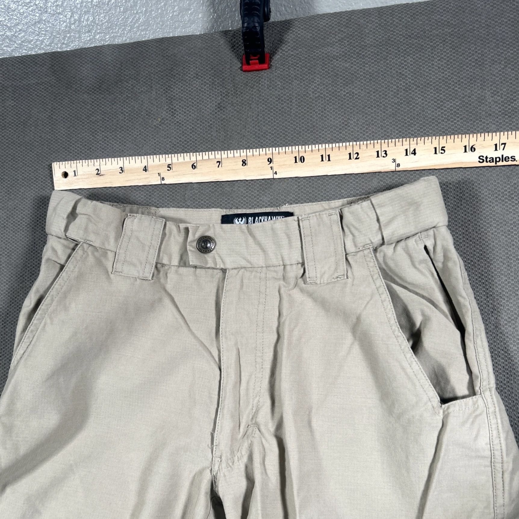 Vintage BLACKHAWK! Trousers Mens Cargo Straight Leg Beige 30x32 Utility Pockets Casual Size US 30 / EU 46 - 3 Thumbnail