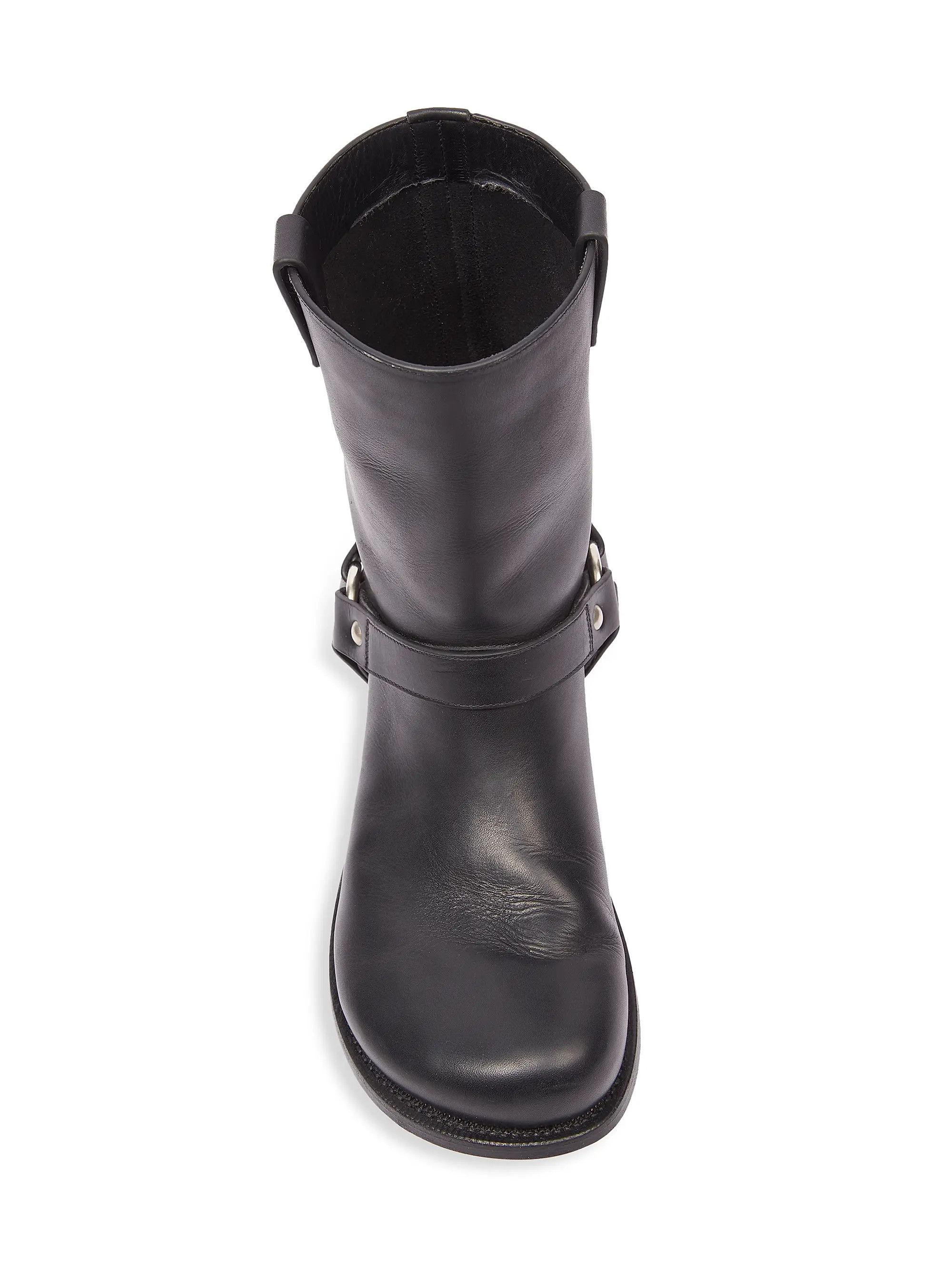Loewe os11x0725 Campo Leather Biker Boots in Black Size US 8 / EU 41 - 5 Thumbnail