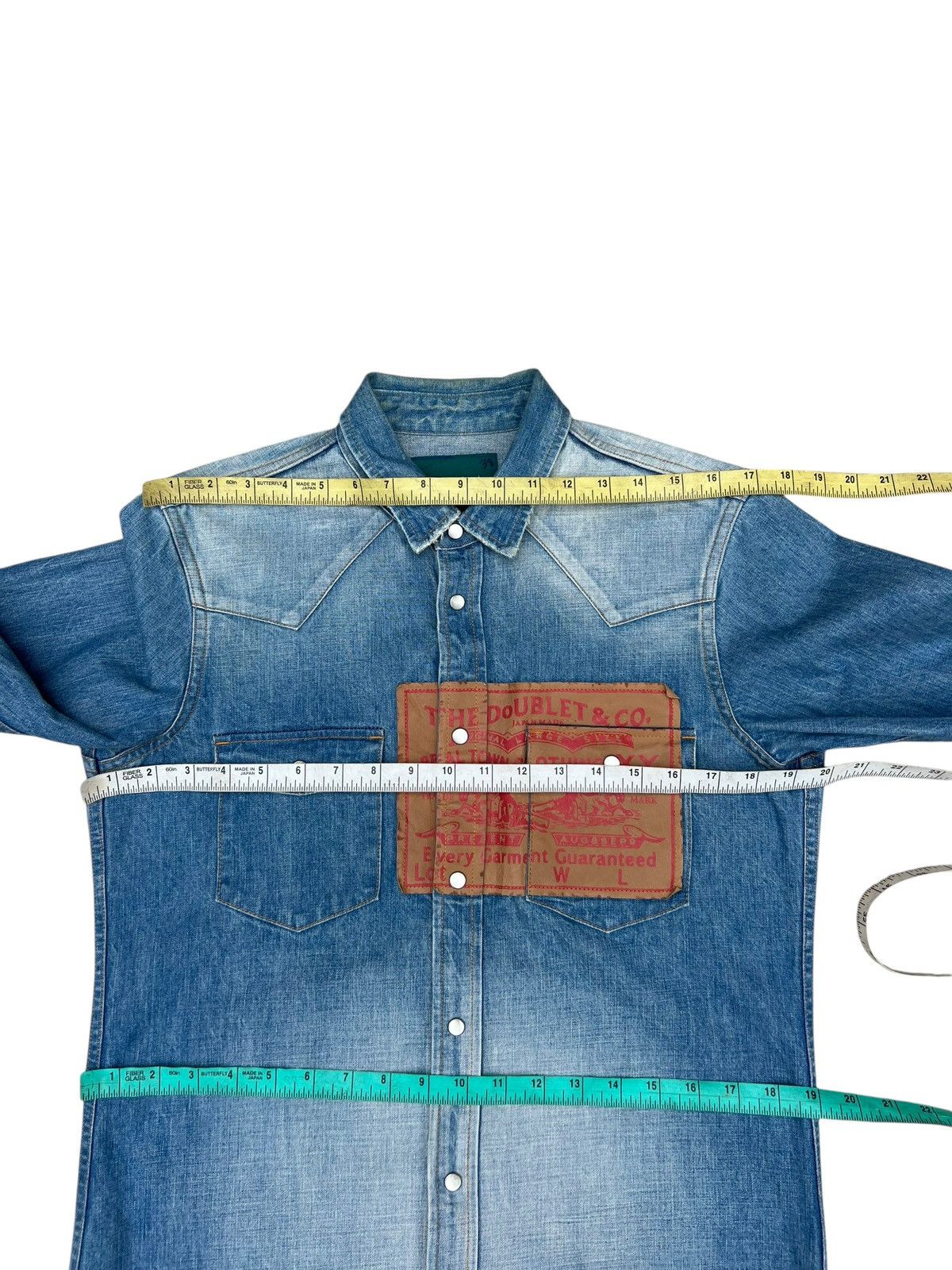 Doublet Doublet Japan Fade Denim Western Shirt Size US S / EU 44-46 / 1 - 2 Thumbnail