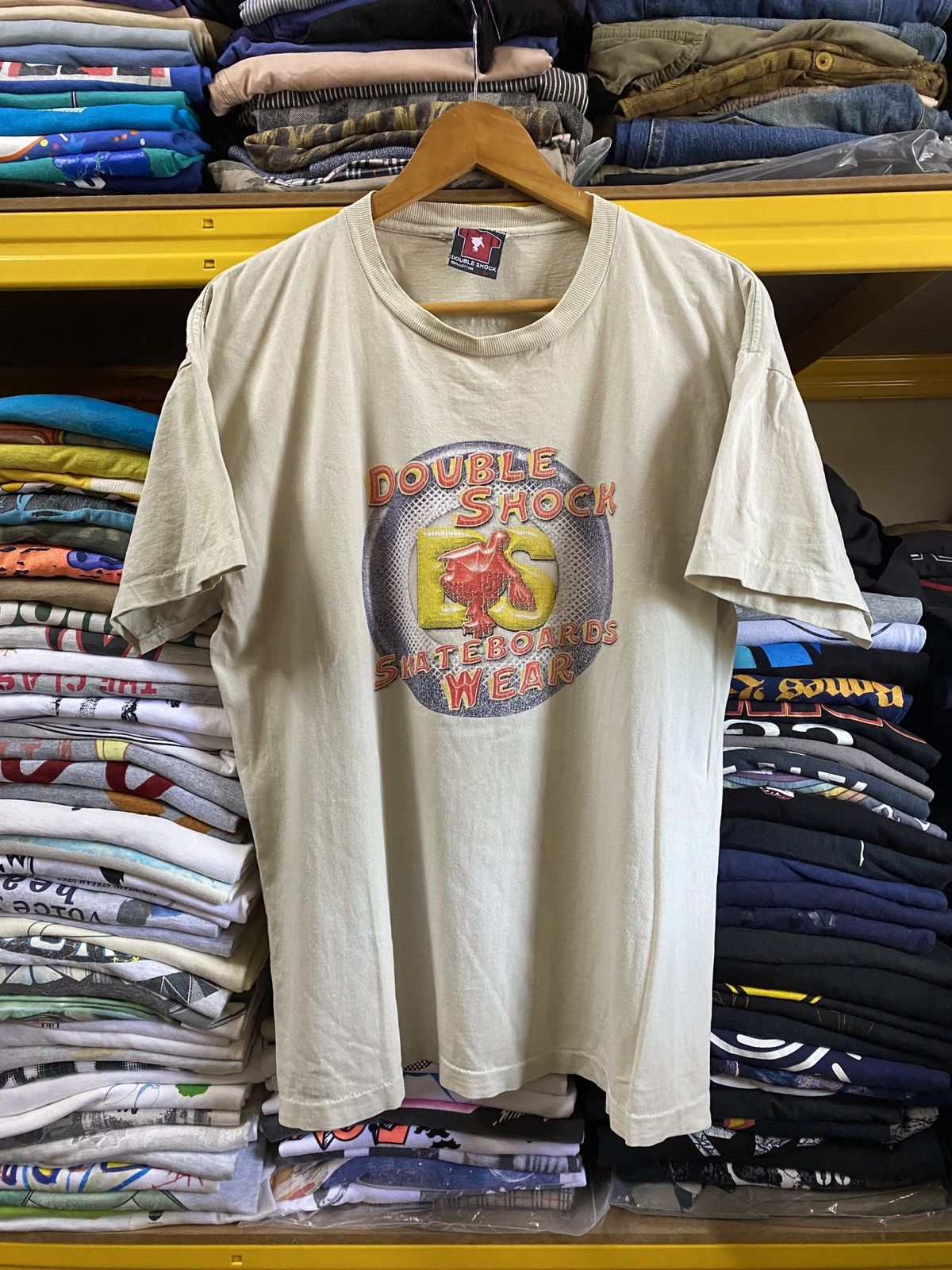 Vintage 90s Double Shock Skateboard wear USA single stitch