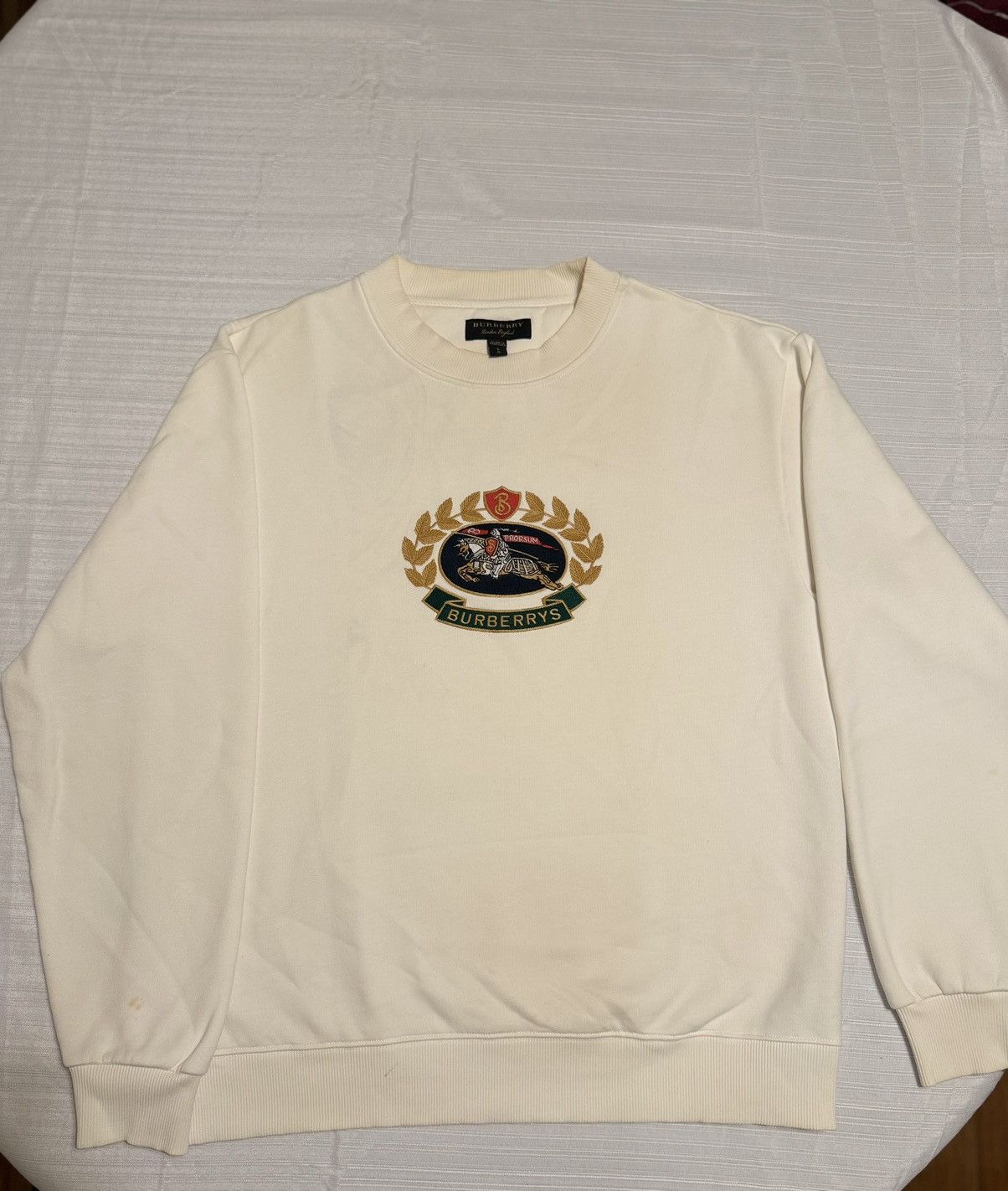 Burberry Burberrys embroidered crest sweatshirt, Size US L / EU 52-54 / 3 - 1 Thumbnail