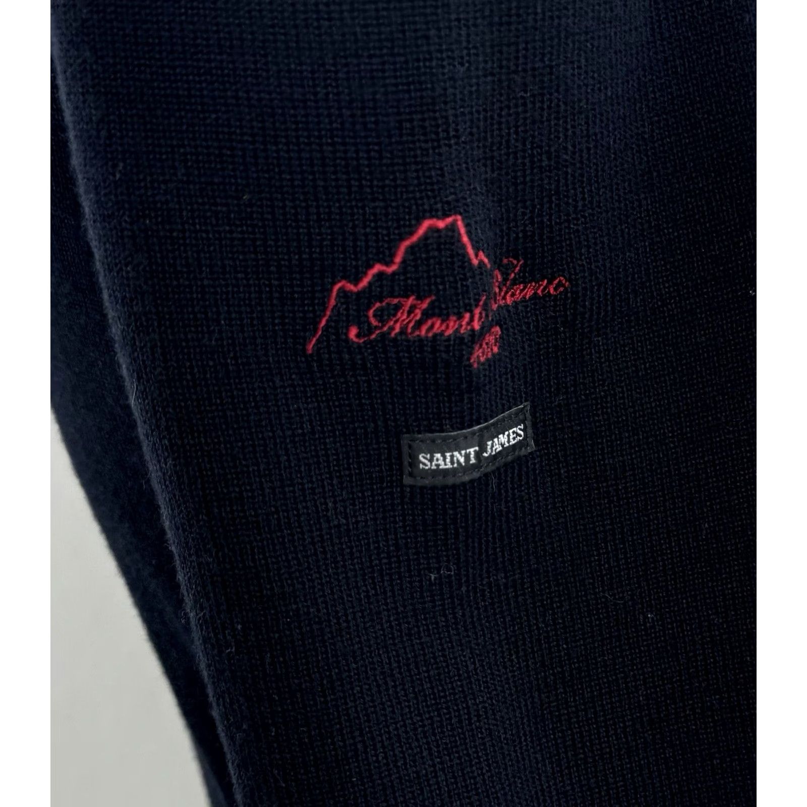 Saint James SAINT JAMES Sweater MONT BLANC ALPS WOOL BLEND Mens US 42 Pullover Very Dark Blue 90s WW Size US XL / EU 56 / 4 - 4 Thumbnail
