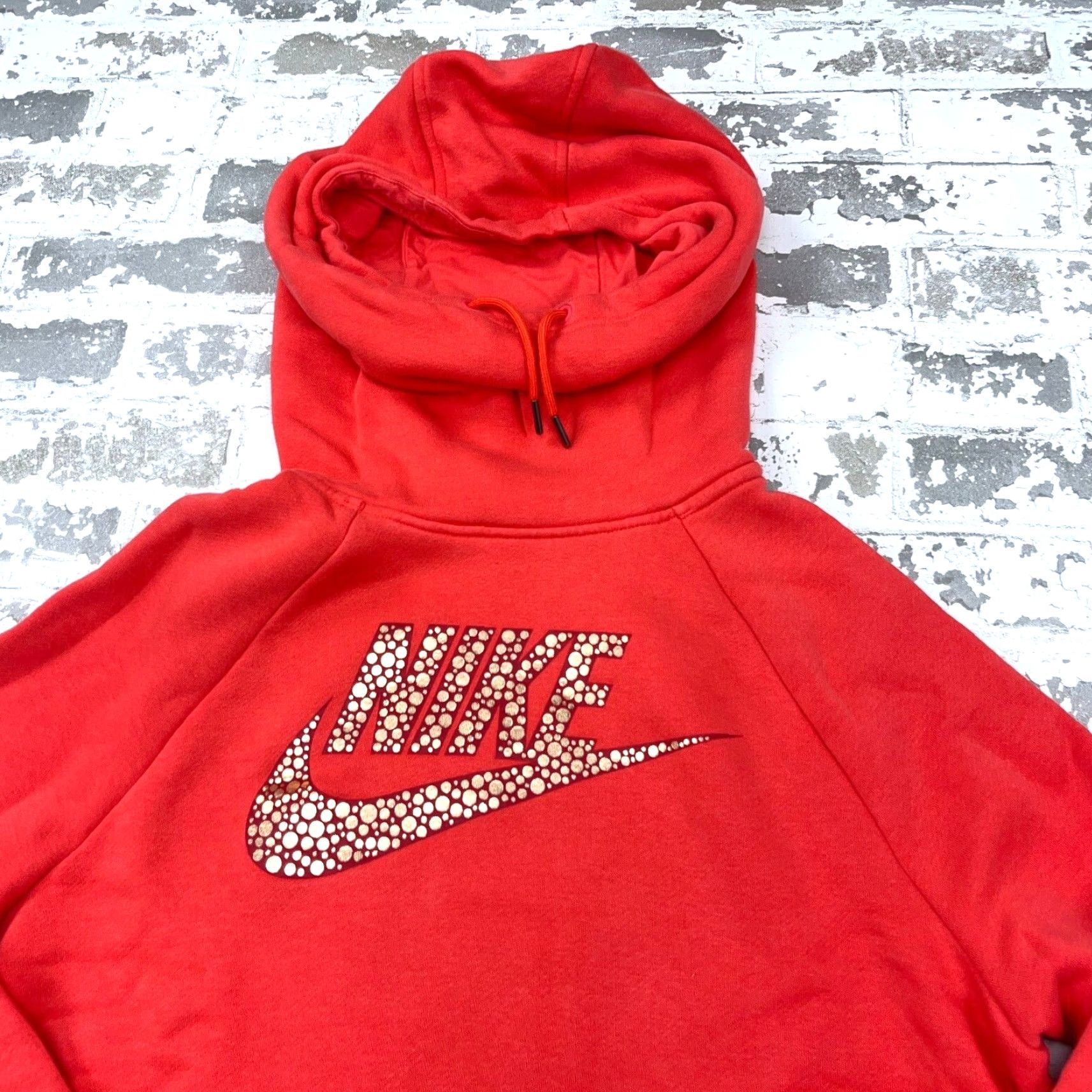 Nike Nike Hoodie Women L Pink Sweatshirt Turtle Neck Swoosh Logo Hooded Pullover Fleece. Size L / US 10 / IT 46 - 3 Thumbnail