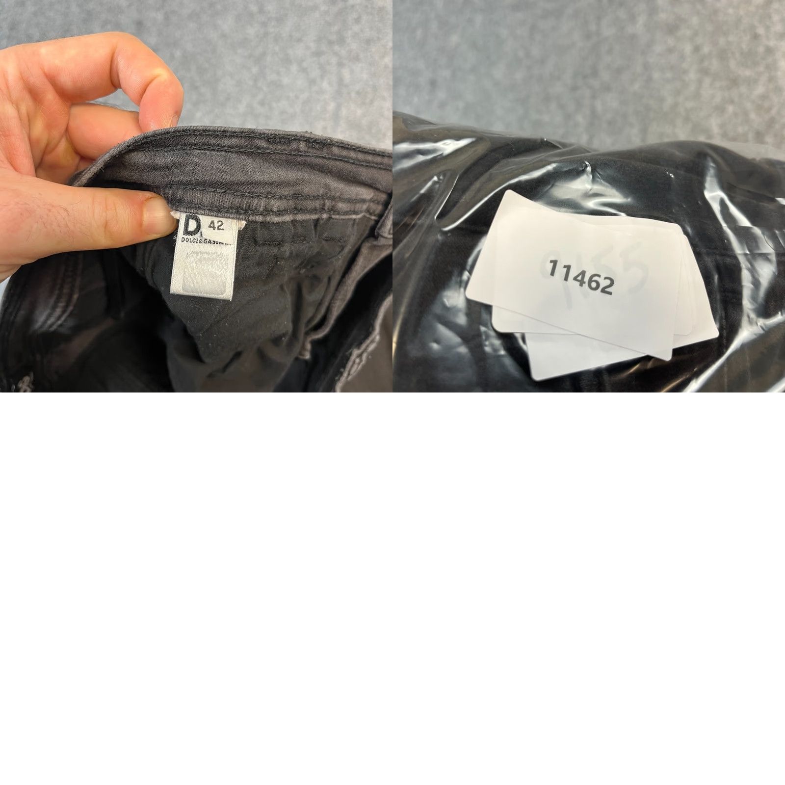 Dolce & Gabbana Dolce&Gabbana Jeans Slim Skinny 30 30 UK10 Zip Ankle Y2K Dark Grey Vintage Womens (30in Inseam) Size 32" / US 10 / IT 46 - 8 Thumbnail