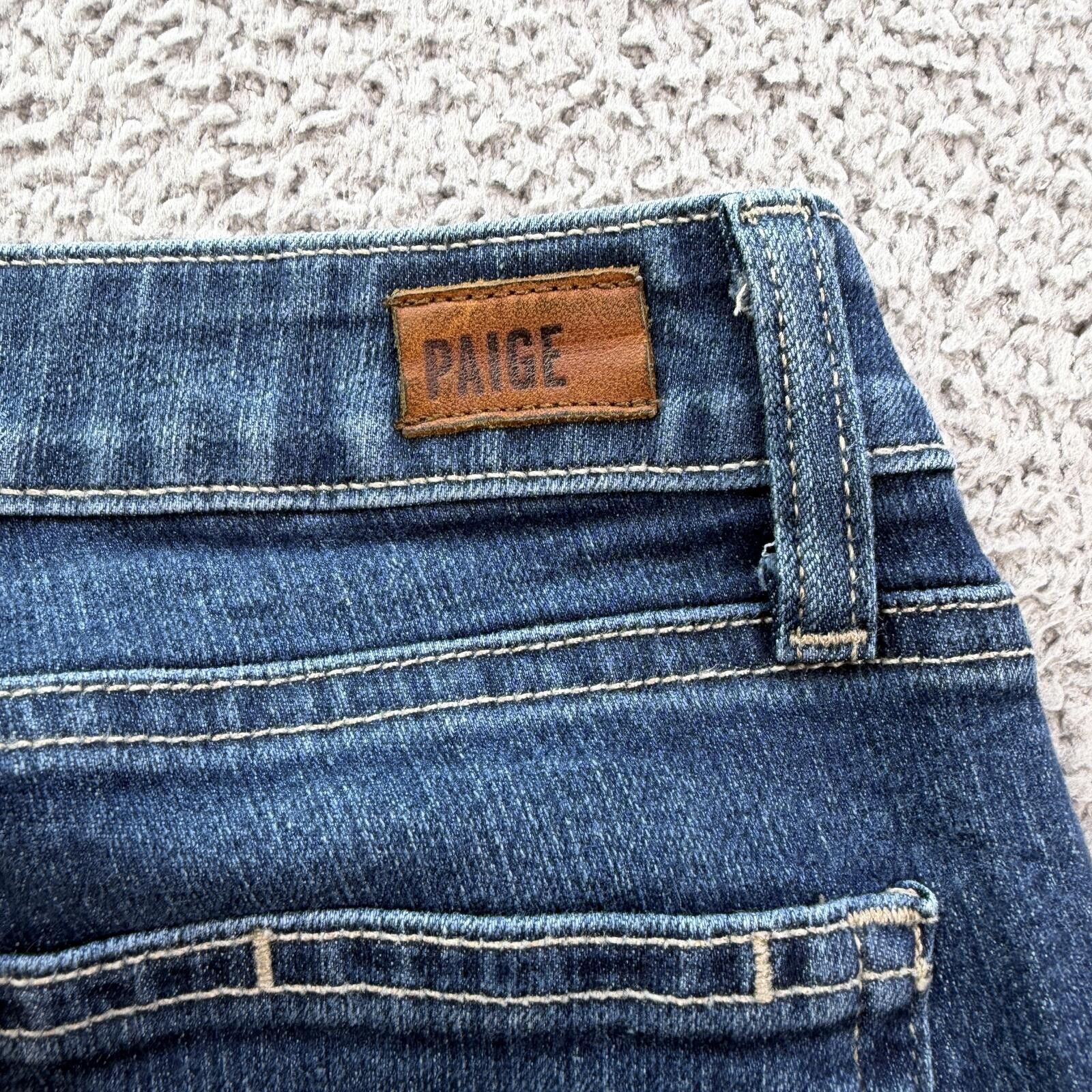 Paige PAIGE Verdugo Ankle Skinny Jeans Womens 26 Blue Stretch Size 26" / US 2 / IT 38 - 8 Thumbnail
