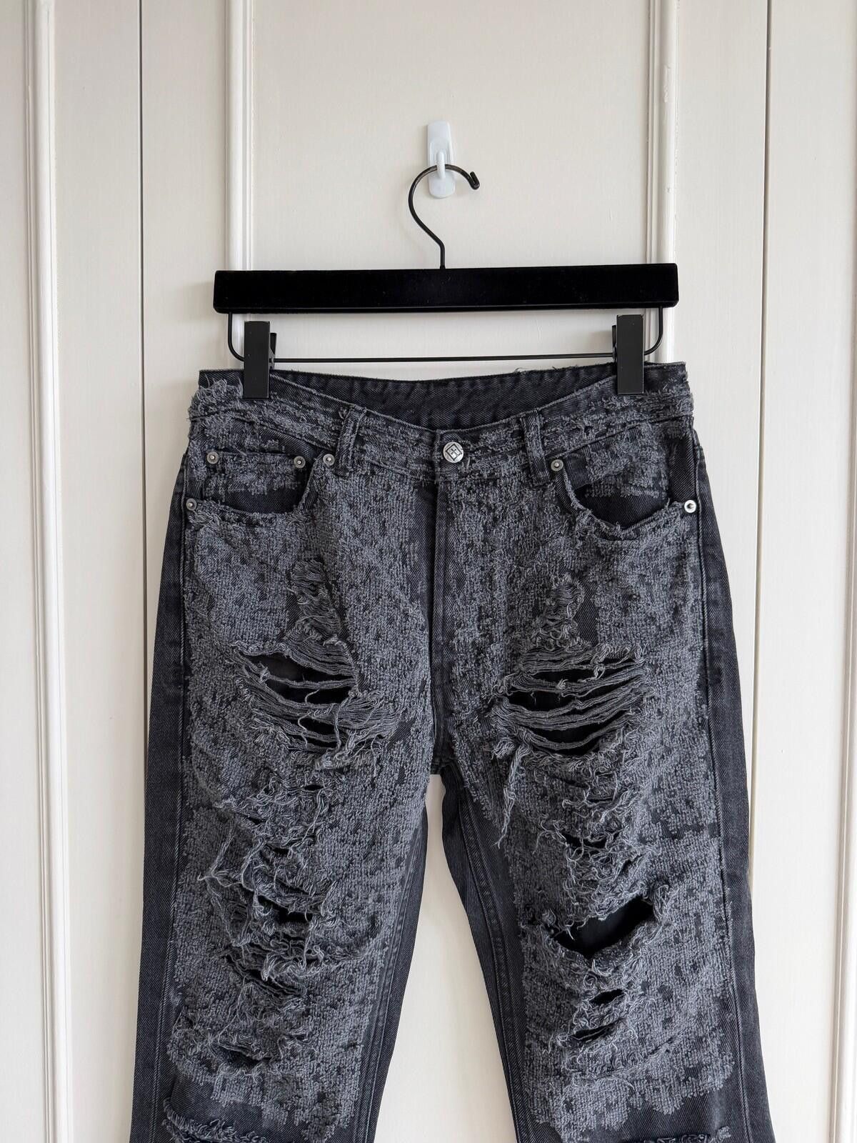 Ksubi new Ksubi mens jeans bronko asher black trashed 32 denim Size US 32 / EU 48 - 2 Thumbnail