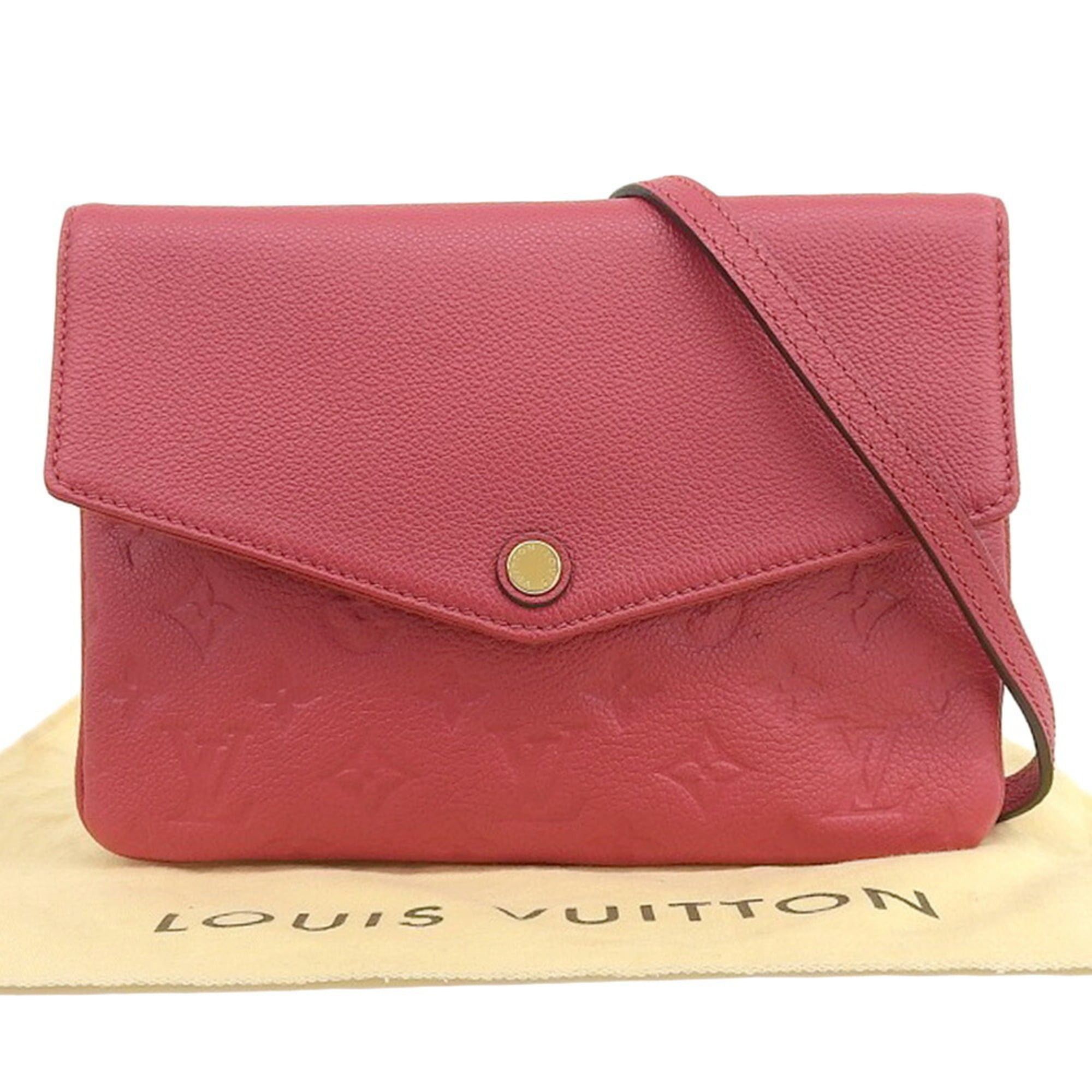 Louis Vuitton Monogram Empreinte Twice M50261 Leather Shoulder Bag in Dahlia