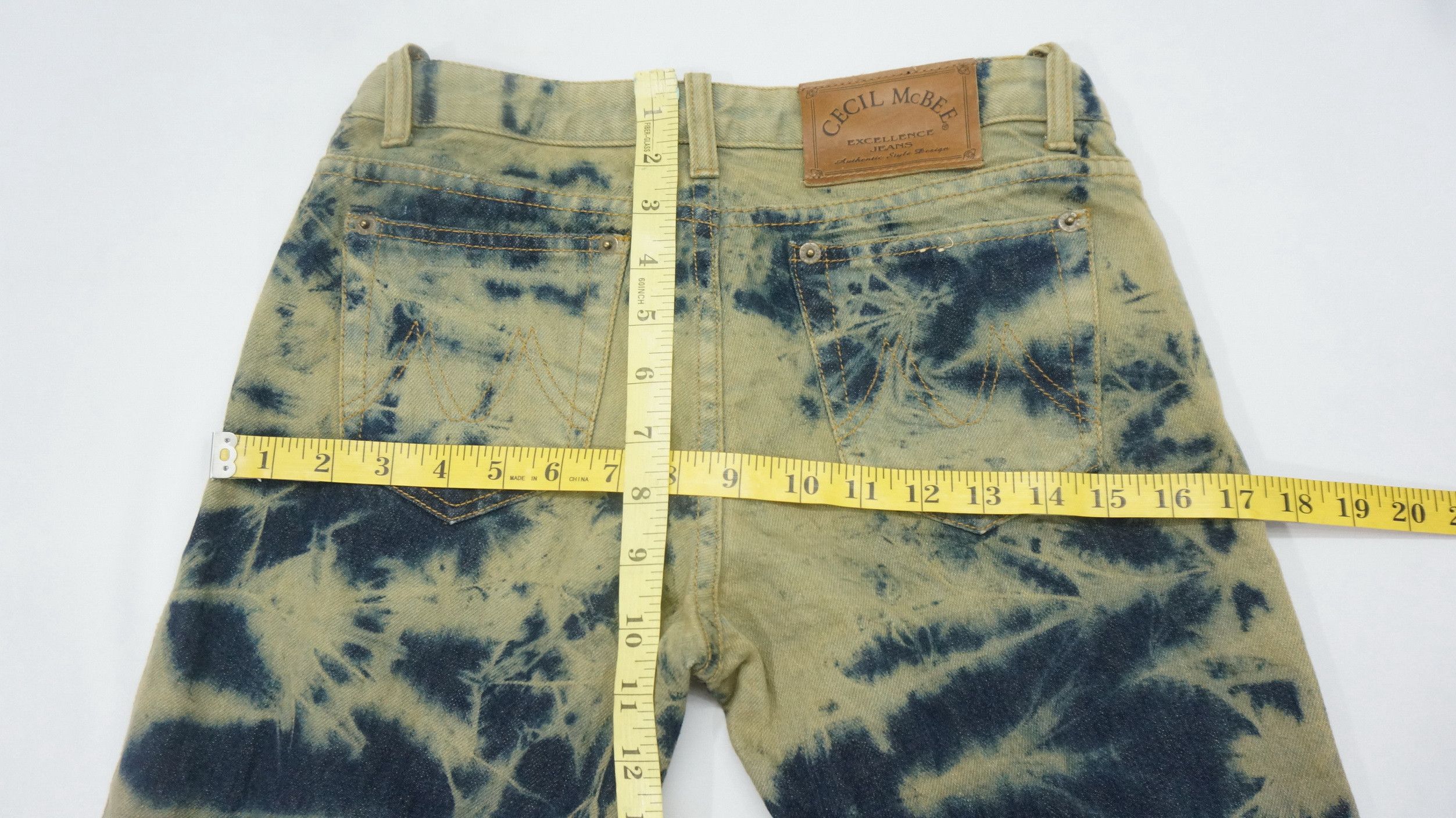 Japanese Brand 🔥 Cecil McBee Acid Wash Flared Women's Jeans Size 27" / US 4 / IT 40 - 13 Thumbnail