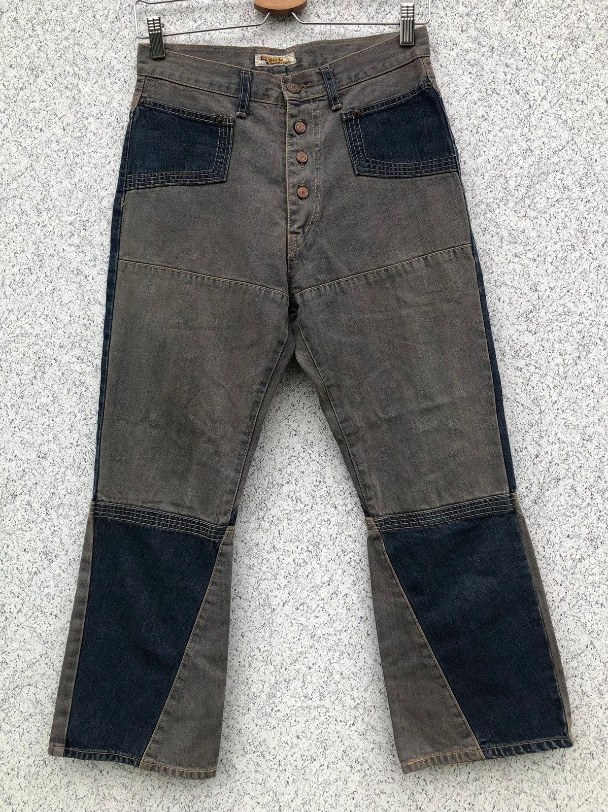 Hysteric Glamour × Vintage Vintage Hysteric Glamour Patchwork Denim Size 28" / US 6 / IT 42 - 2 Thumbnail