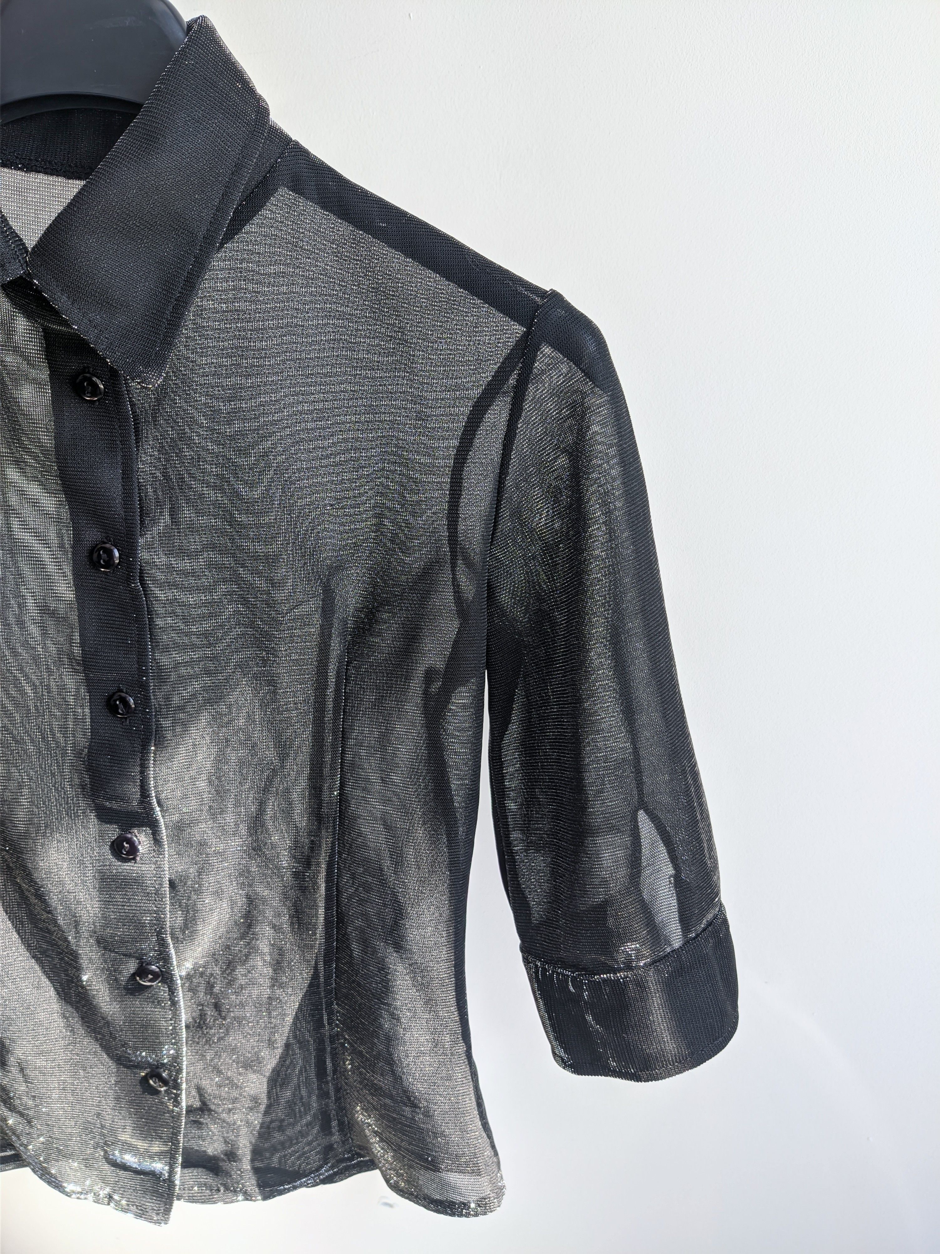 Hysteric Glamour Vintage shine shirt y2k translucent goth Size M / US 6-8 / IT 42-44 - 8 Thumbnail