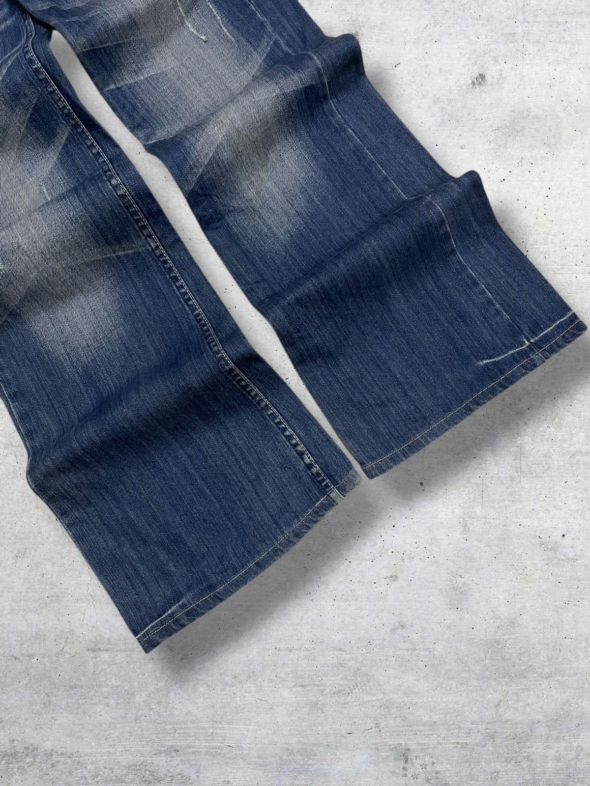 Japanese Brand VINTAGE FETISH 1990S OG JAPAN DESIGNER BAGGY WIDE LEG DENIM Size US 26 / EU 42 - 3 Thumbnail