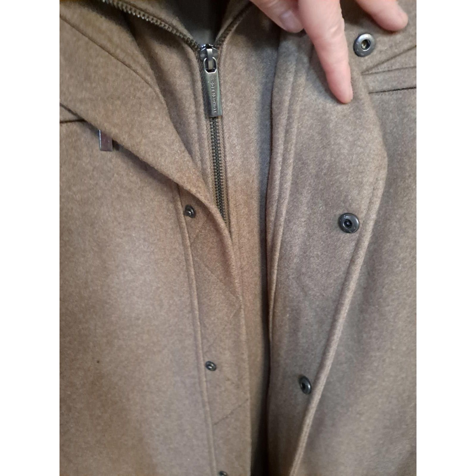 London Fog London Fog Tan Wool Blend Zip/Snap Coat Size Large Size US L / EU 52-54 / 3 - 5 Thumbnail
