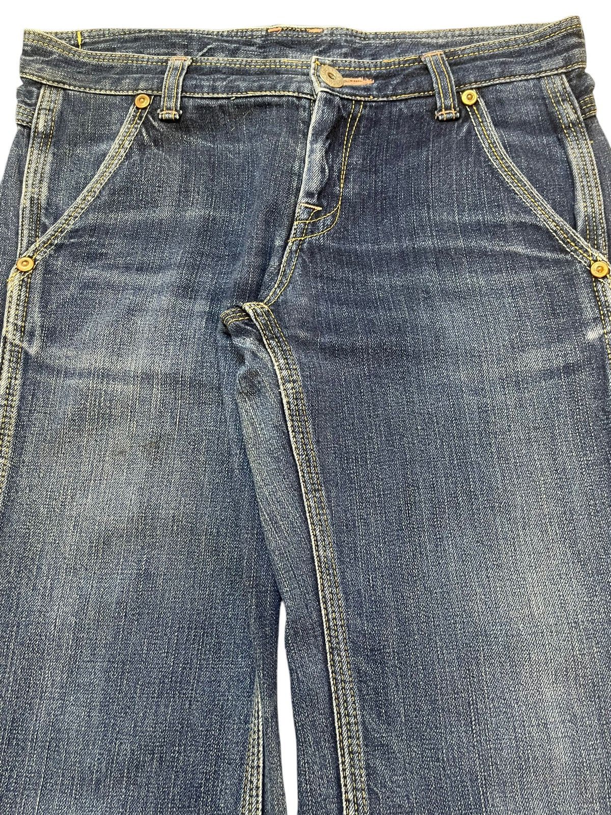 Johnbull Vintage Japan John Bull Faded Wash Baggy Style Jeans Size US 32 / EU 48 - 4 Thumbnail