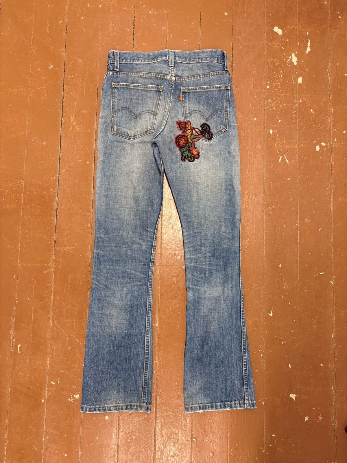 Levi's Vintage Clothing LVC Embroidered Orange Tabs Made In USA Size 28" / US 6 / IT 42 - 6 Thumbnail