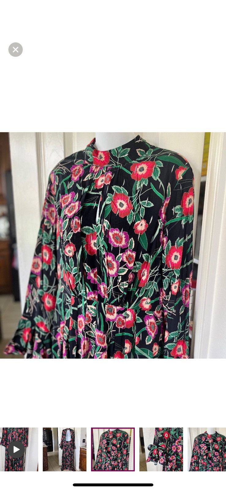 MISA Los Angeles NWT Misa Los Angeles $470 Backless floral Maxi Size XS / US 0-2 / IT 36-38 - 4 Thumbnail
