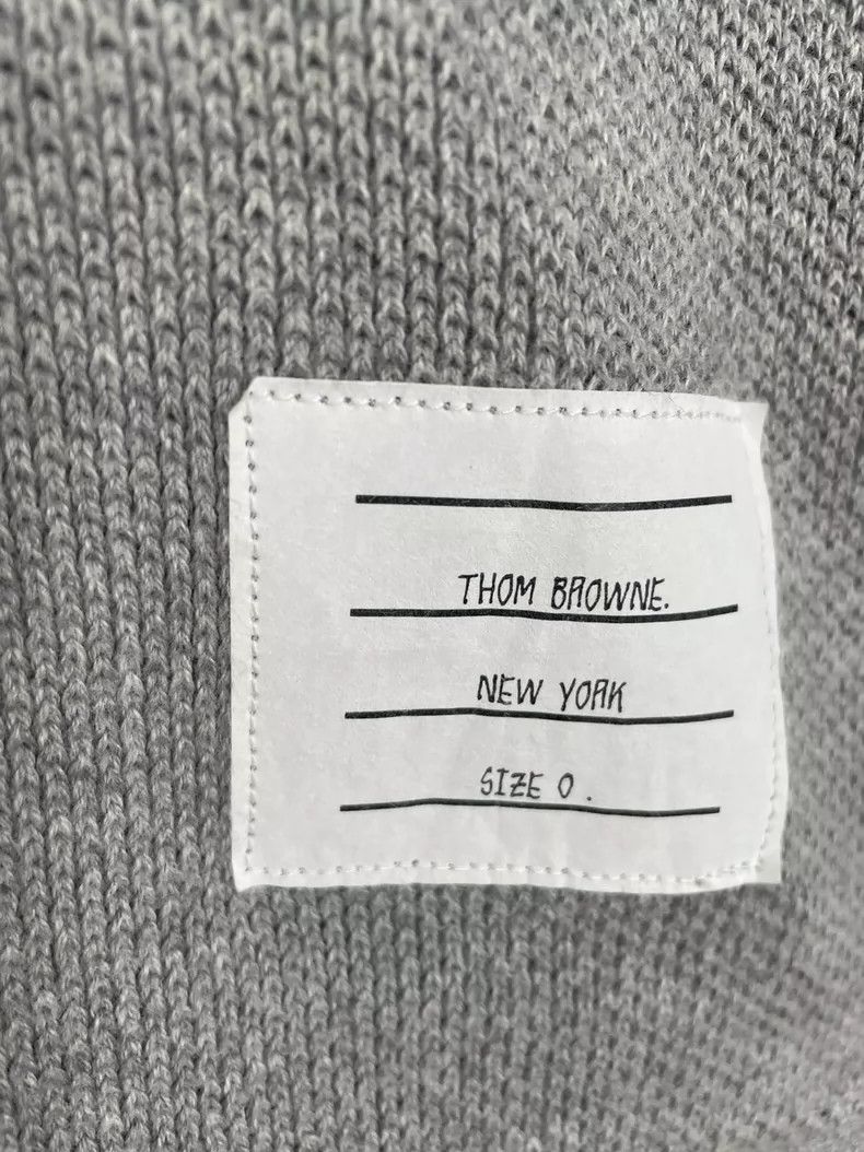 Other Thom Browne Gray striped long sleeve knit Size US XS / EU 42 / 0 - 3 Thumbnail