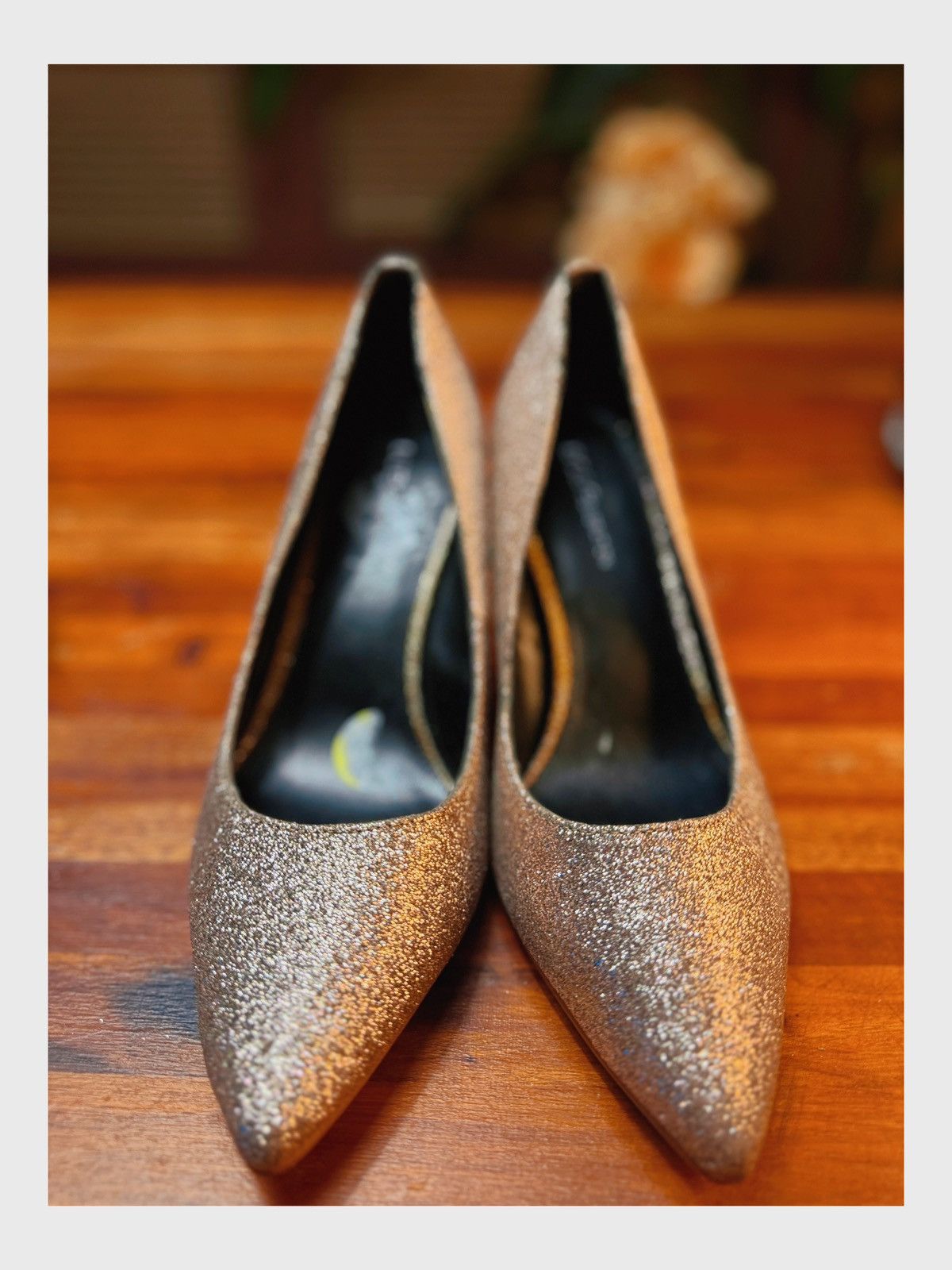 Other Dazzling Gold Glitter Heels Size US 9 / IT 39 - 5 Thumbnail