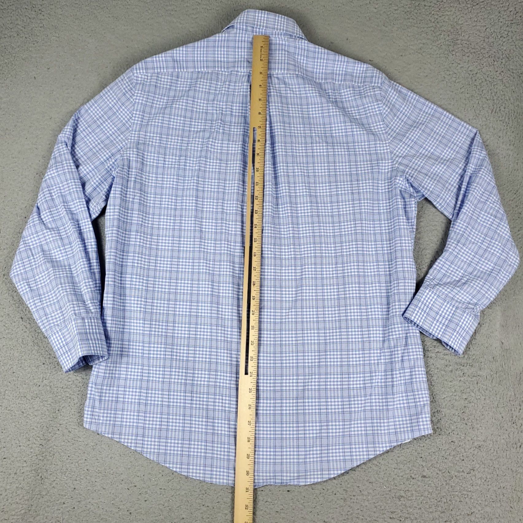 Ralph Lauren Ralph Lauren Shirt Mens Large Blue Plaid Regular Fit Button-Up Long Sleeve Size US L / EU 52-54 / 3 - 3 Thumbnail