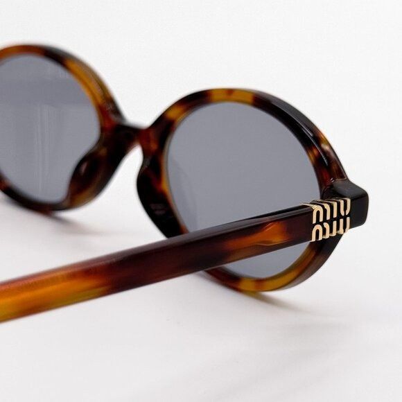 Miu Miu NEW MIU MIU SUNGLASSES MU04ZS 21C40O HAVANA WOMEN MU 04ZS SM Size ONE SIZE - 7 Thumbnail
