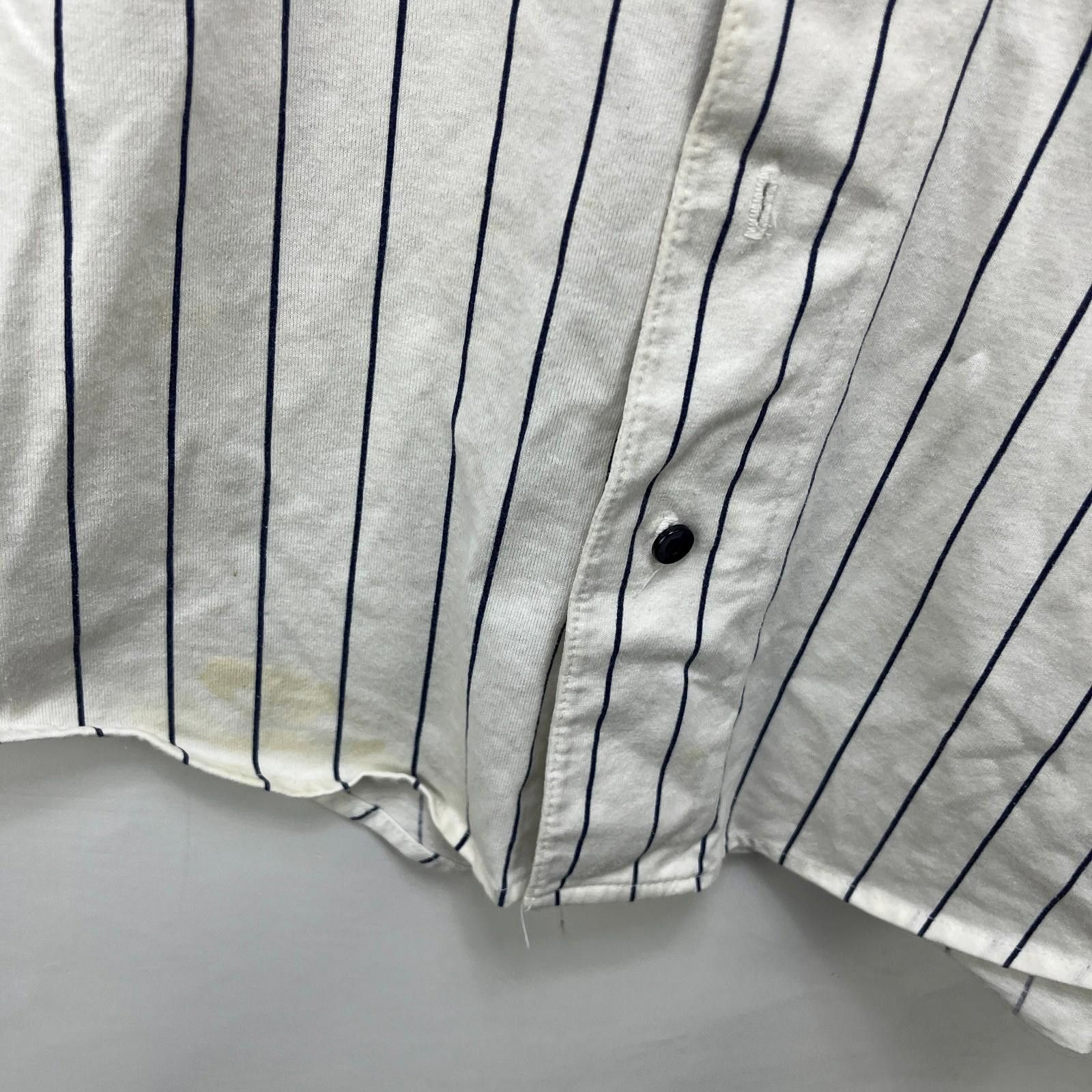 Other Vintage 90s Cleveland Indians Pinstripe Button-Up Jersey XL Size ONE SIZE - 5 Thumbnail