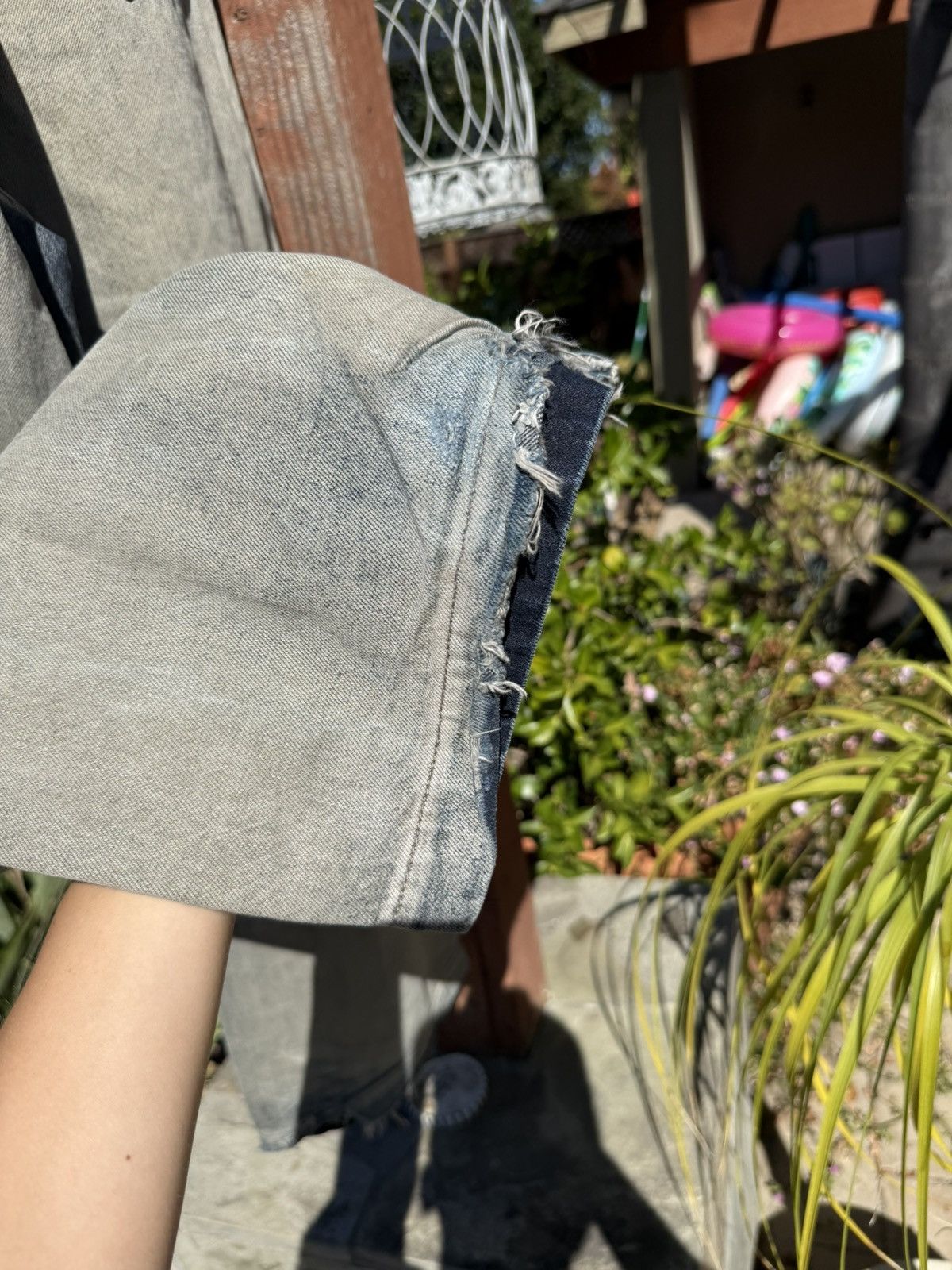 Rick Owens Rick Owens Grey Lightwash Geth Denim Jeans Size US 32 / EU 48 - 3 Thumbnail