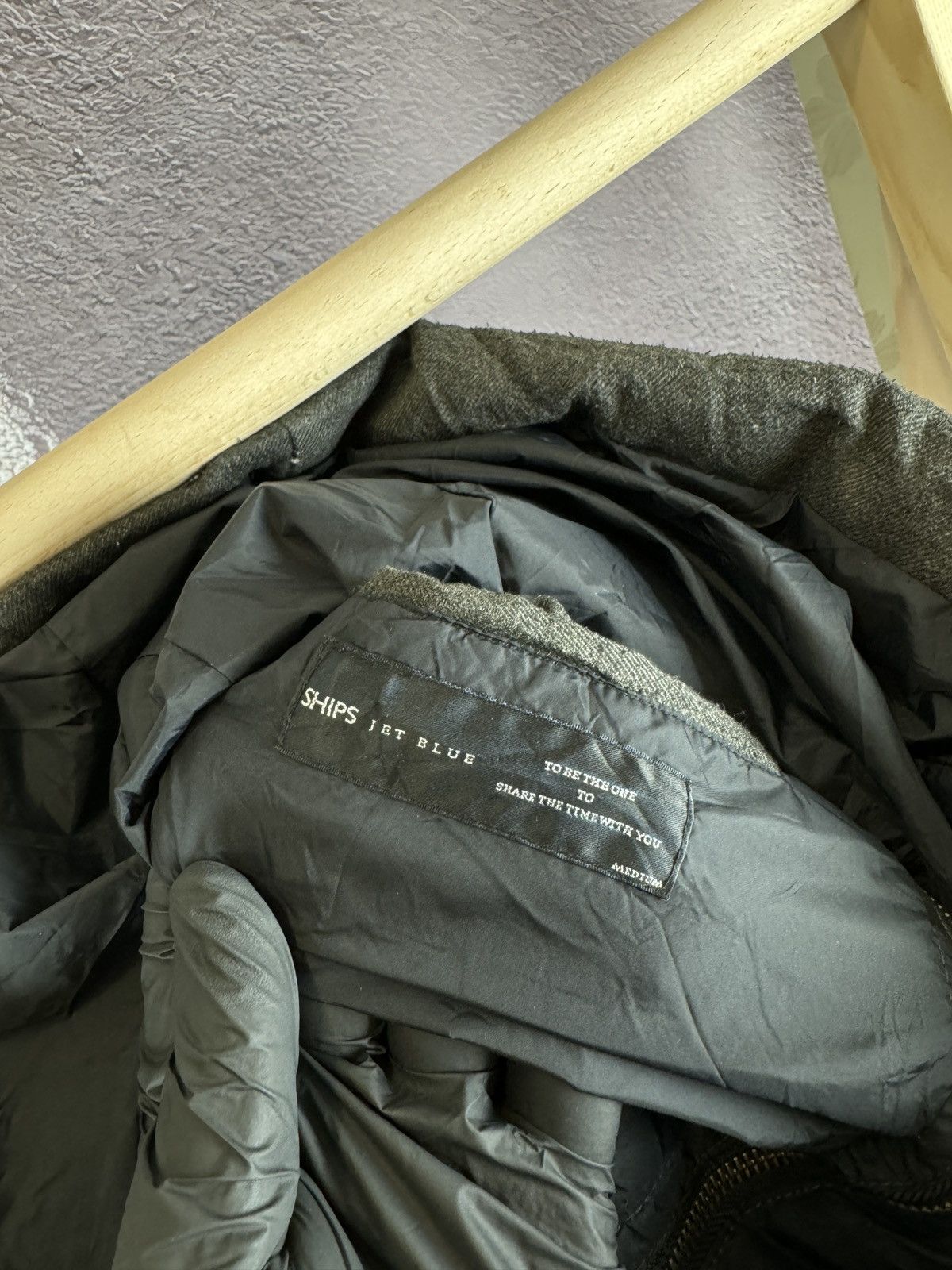 Japanese Brand Ships Jet Blue Japanese clothing grey hooded vest jacket Size US M / EU 48-50 / 2 - 10 Thumbnail