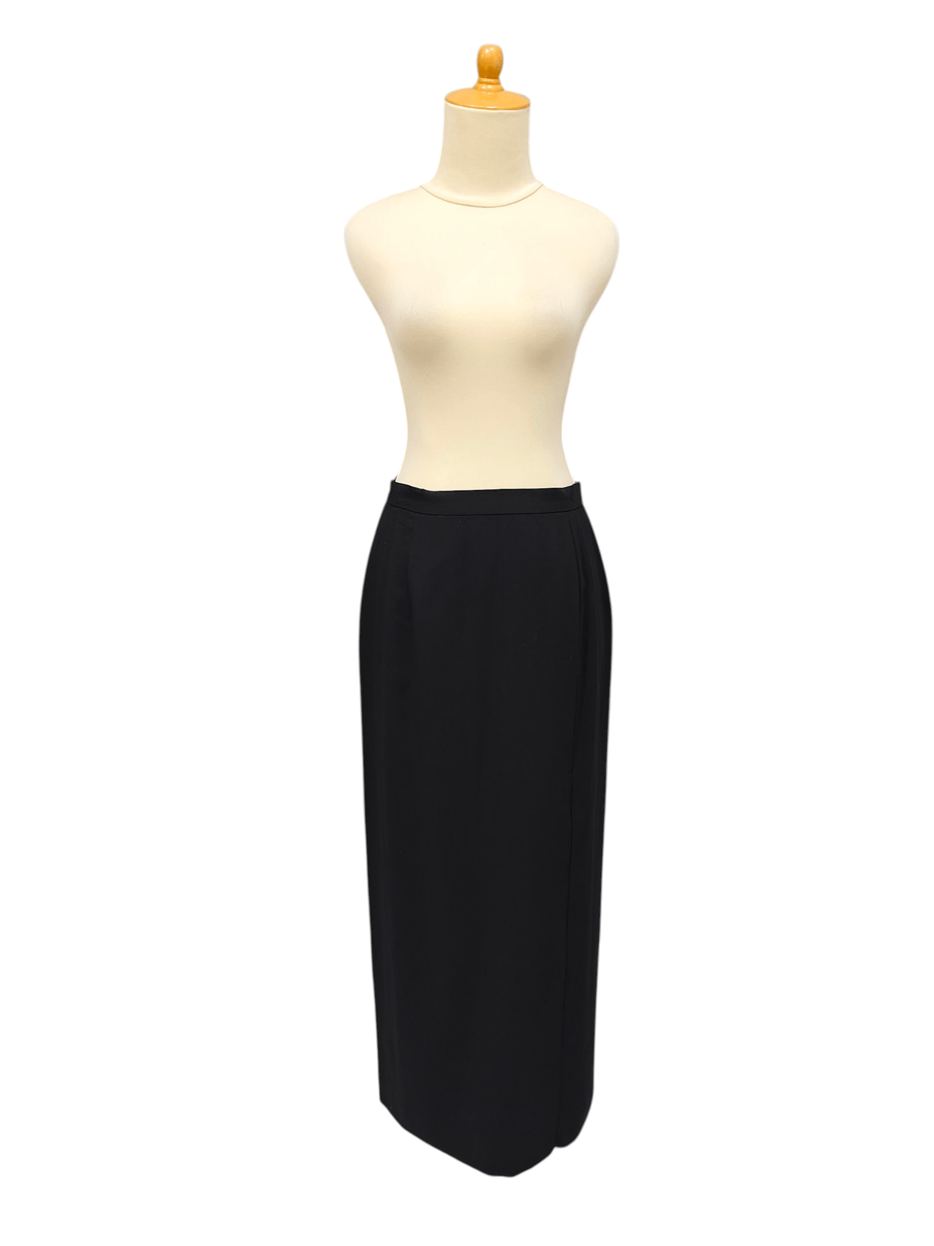 Givenchy 90s Givenchy 🇫🇷 Boutiques Line Wool Pencil Maxi Skirt Size 29" - 1 Thumbnail