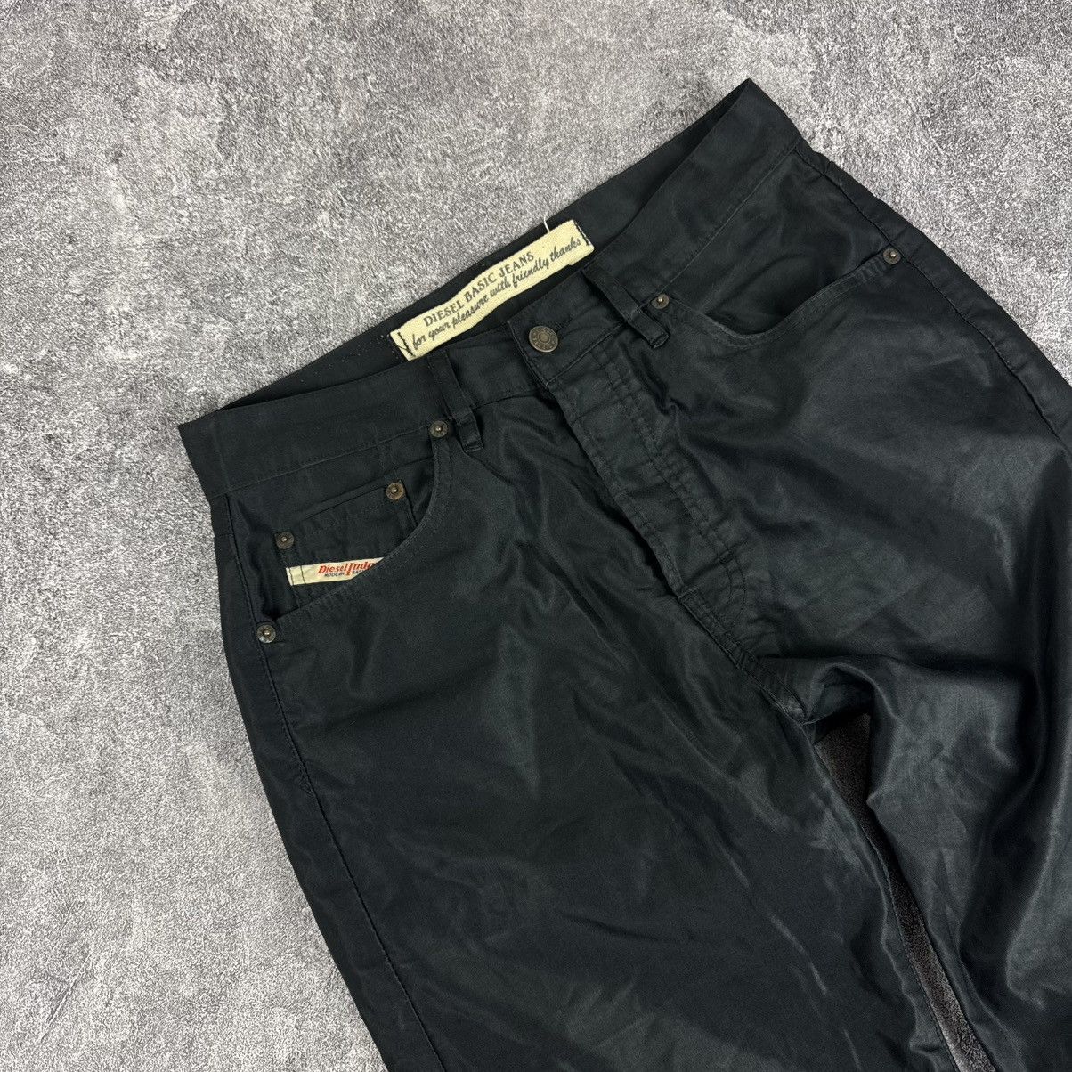 Diesel Diesel Basic Pants Black Straight Leg / Denim Division Size US 31 - 5 Thumbnail