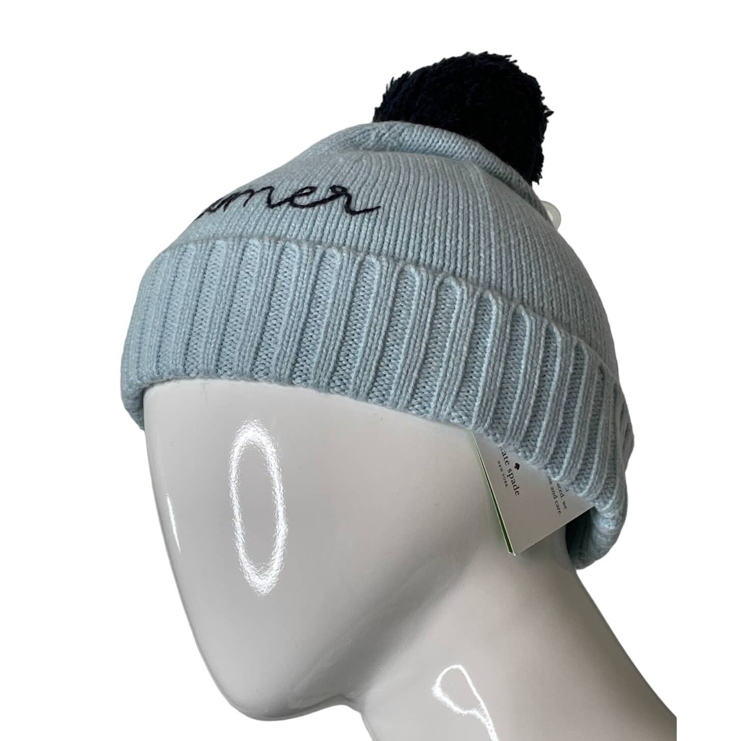 Kate Spade Kate Spade New York Daydreamer Faux Fur Pompom Hat Beanie Size ONE SIZE - 4 Thumbnail