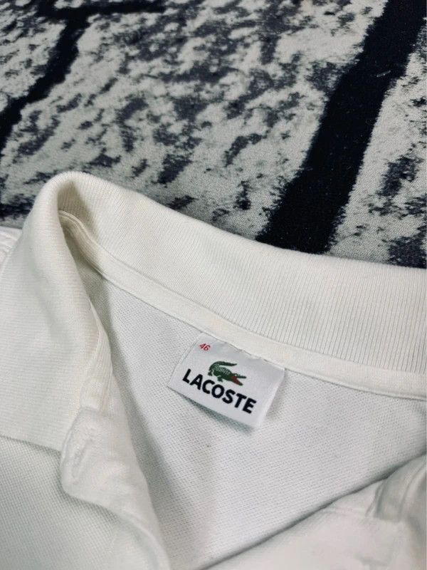 Lacoste Lacoste white polo shirt 46 XXL Size XXL / US 16-18 / IT 52-54 - 5 Thumbnail