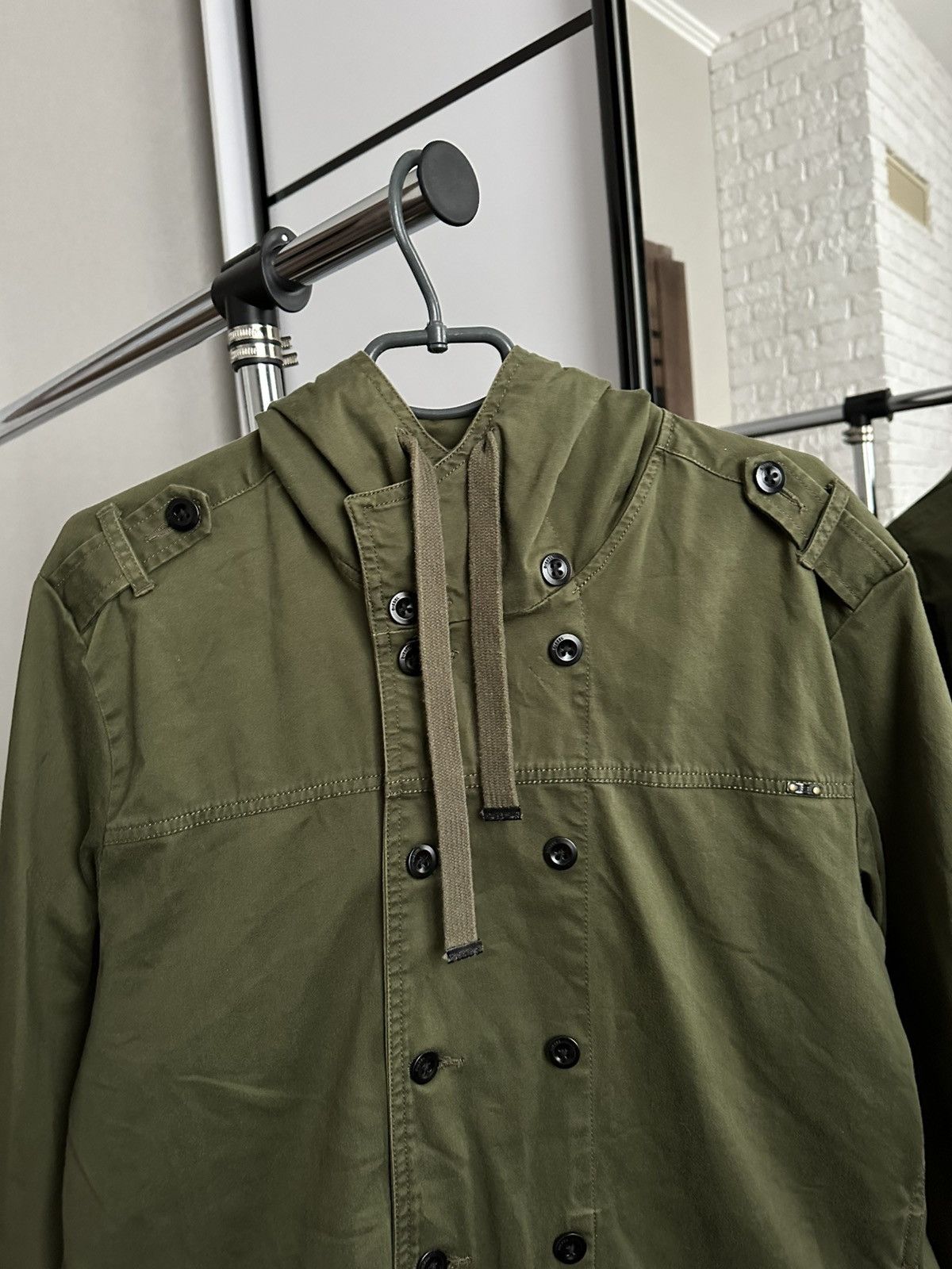 Diesel Diesel Double Coat Canvas Military Jacket Size US XXL / EU 58 / 5 - 7 Thumbnail