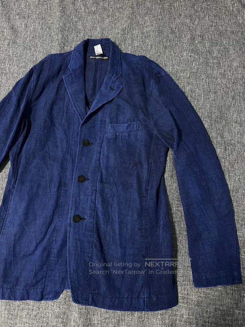 Issey Miyake Issey Miyake Indigo Dyed Linen Special Fabric Men's Casual Size US L / EU 52-54 / 3 - 2 Thumbnail