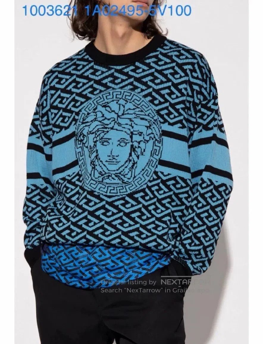 Versace Versace Medusa Wool Runway Knit Sweater. Size US L / EU 52-54 / 3 - 4 Thumbnail