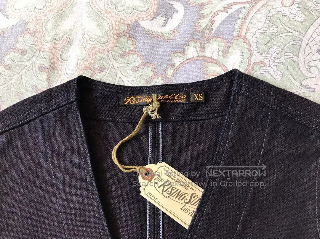 Michael Hoban Rising Sun Indigo Work Vest XS. Size US XS / EU 42 / 0 - 7 Thumbnail