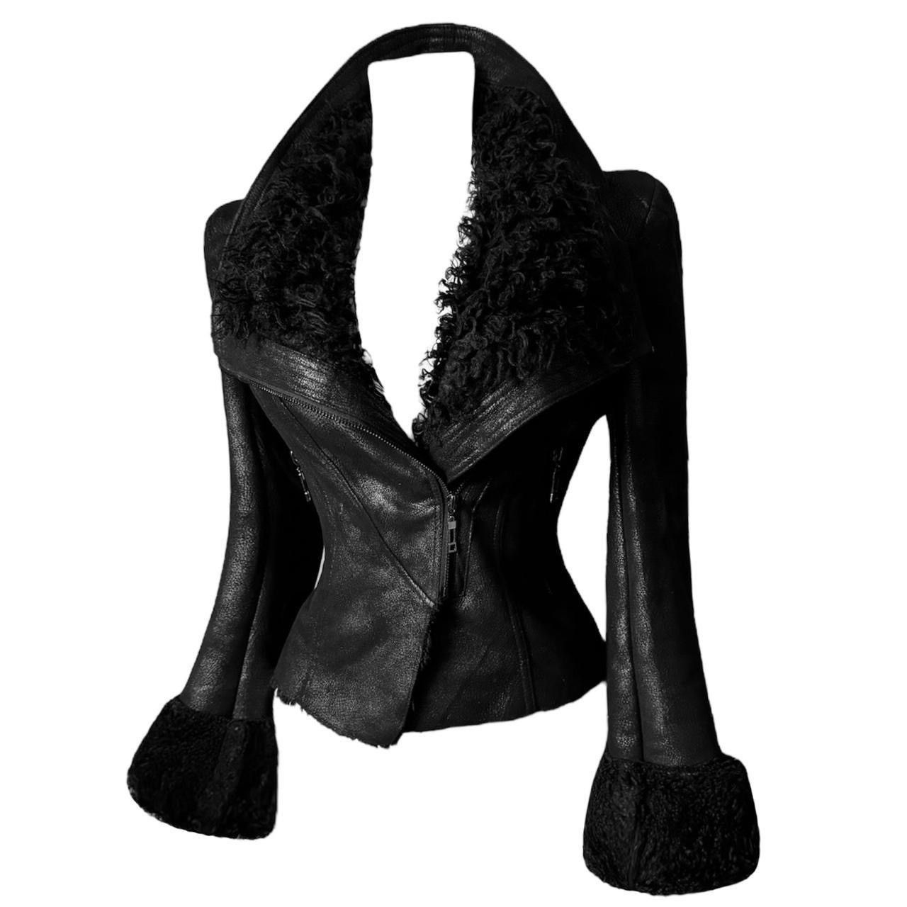 Vintage Insane penny lane fur leather jacket Size S / US 4 / IT 40 - 3 Thumbnail