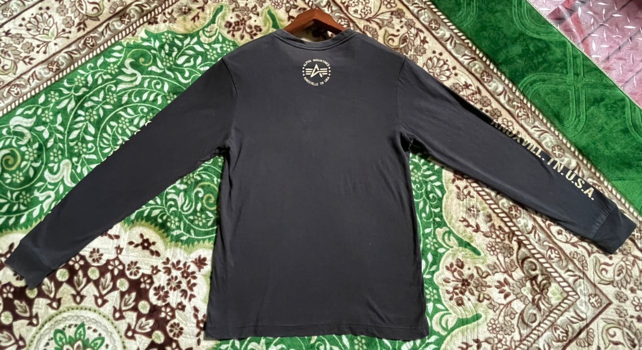 Vintage free postage K7-07 military Alpha Industries Sweatshirt Size US L / EU 52-54 / 3 - 14 Thumbnail