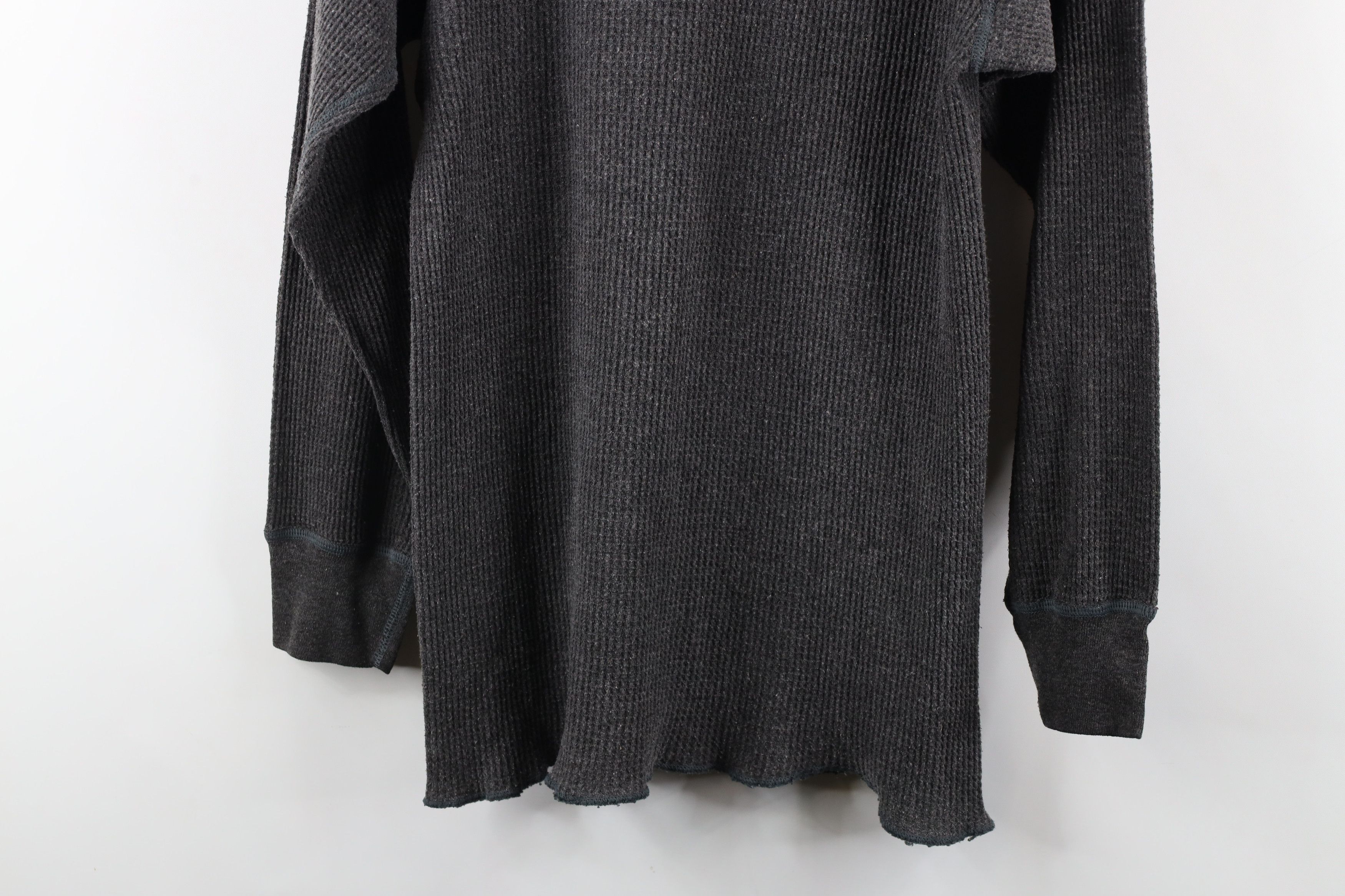 Vintage Vintage 90s Streetwear Waffle Knit Long Sleeve T-Shirt USA Size US XXL / EU 58 / 5 - 10 Thumbnail