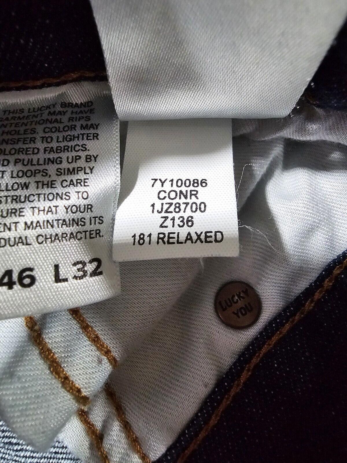Lucky Brand Lucky Brand 46x29 Tag 46/32 Jeans 181 Relaxed Straight Blue Size US 44 / EU 60 - 5 Thumbnail