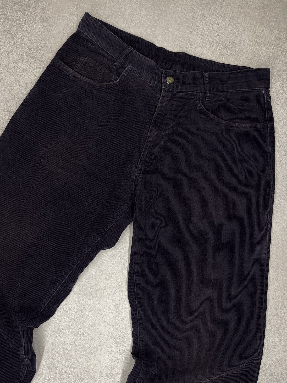 Yves Saint Laurent Vintage Yves Saint Laurent Corduroy Pants Purple Big Logo Size US 32 / EU 48 - 7 Thumbnail