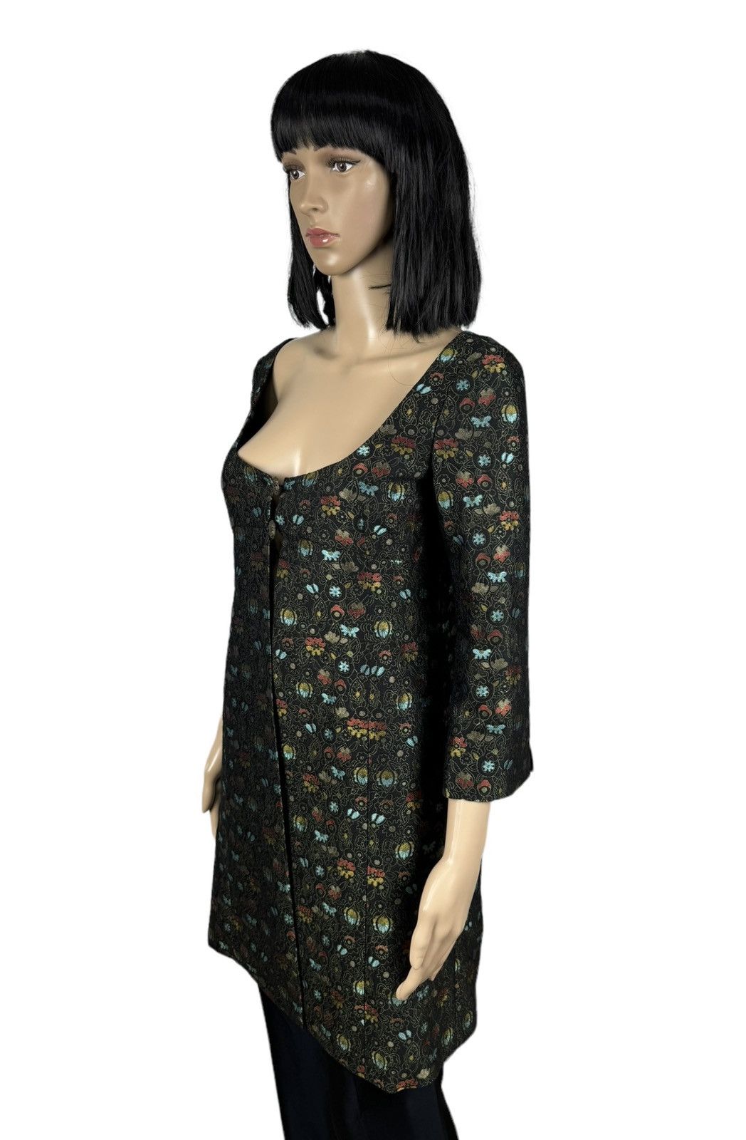 Miu Miu Miu Miu Coat Dress Wool Embroidered Floral Printed size 42 Size M / US 6-8 / IT 42-44 - 6 Thumbnail