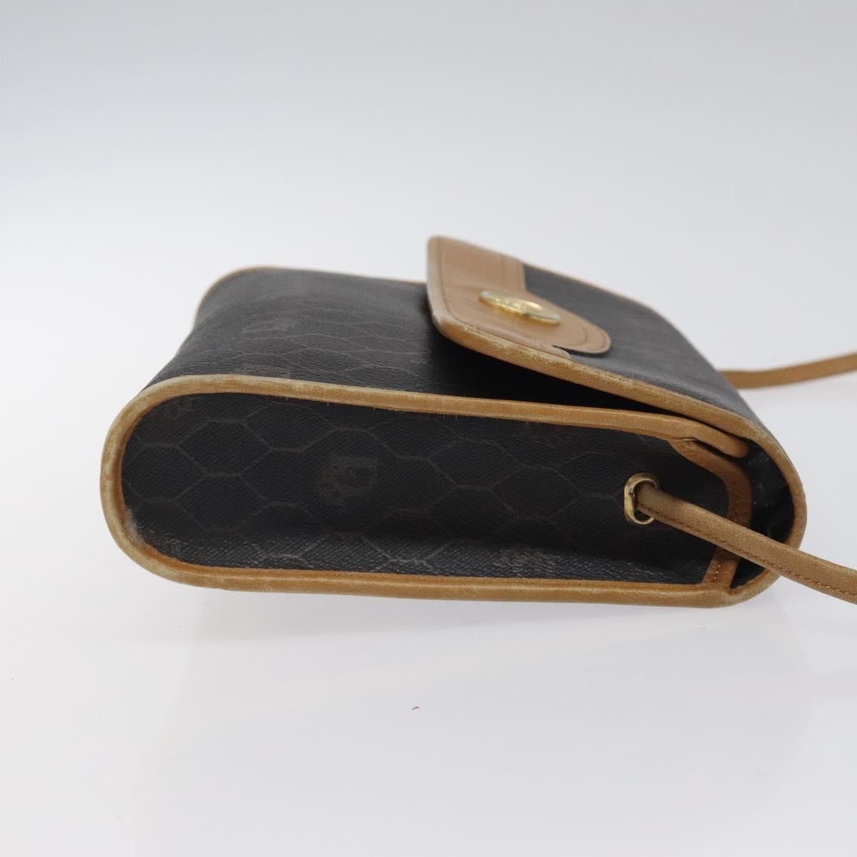 Dior DIOR Honeycomb Canvas Shoulder Bag Pvc Black Gold Size ONE SIZE - 4 Thumbnail