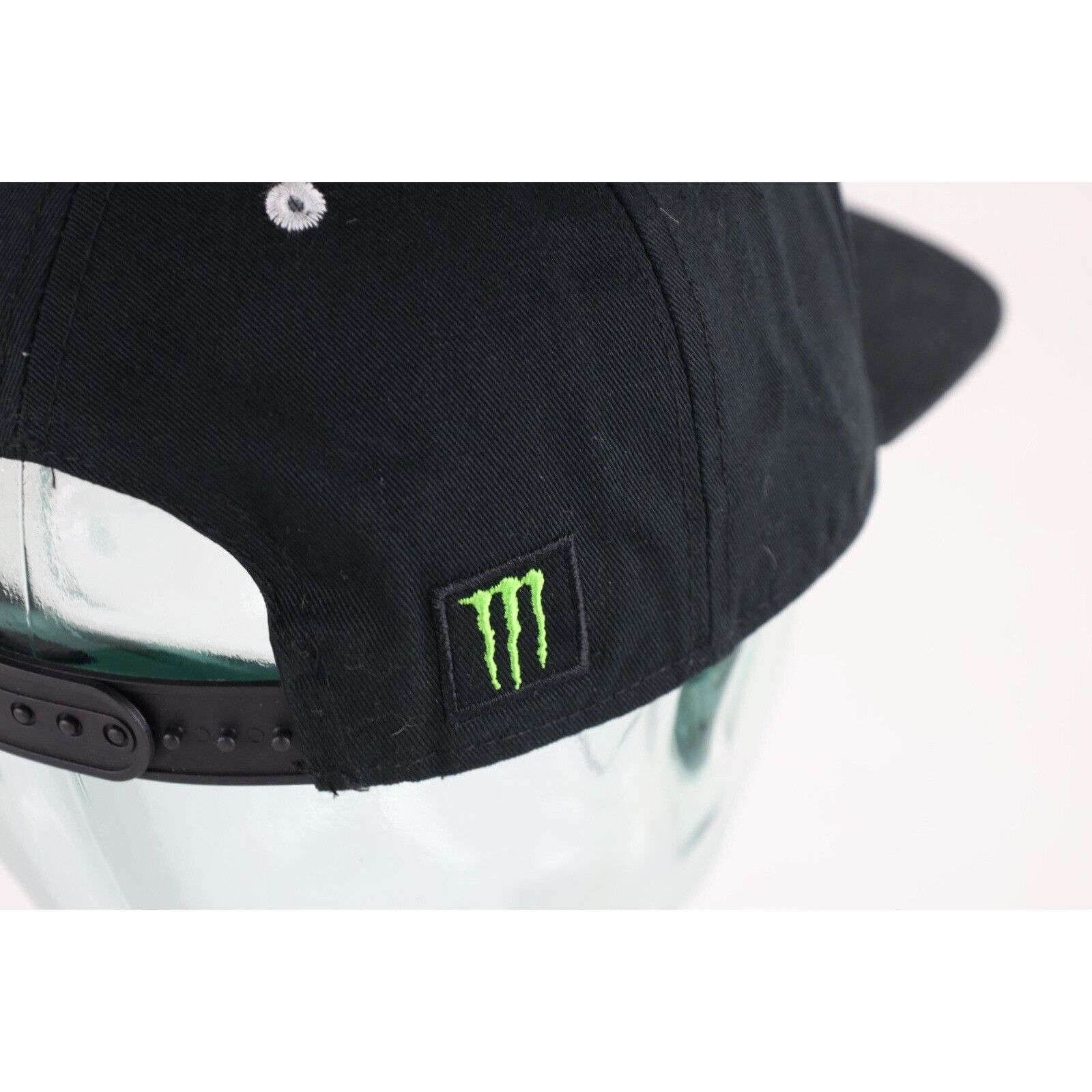 Vintage New Monster Energy Drink Striped Classic Logo Snapback Hat Size ONE SIZE - 4 Thumbnail