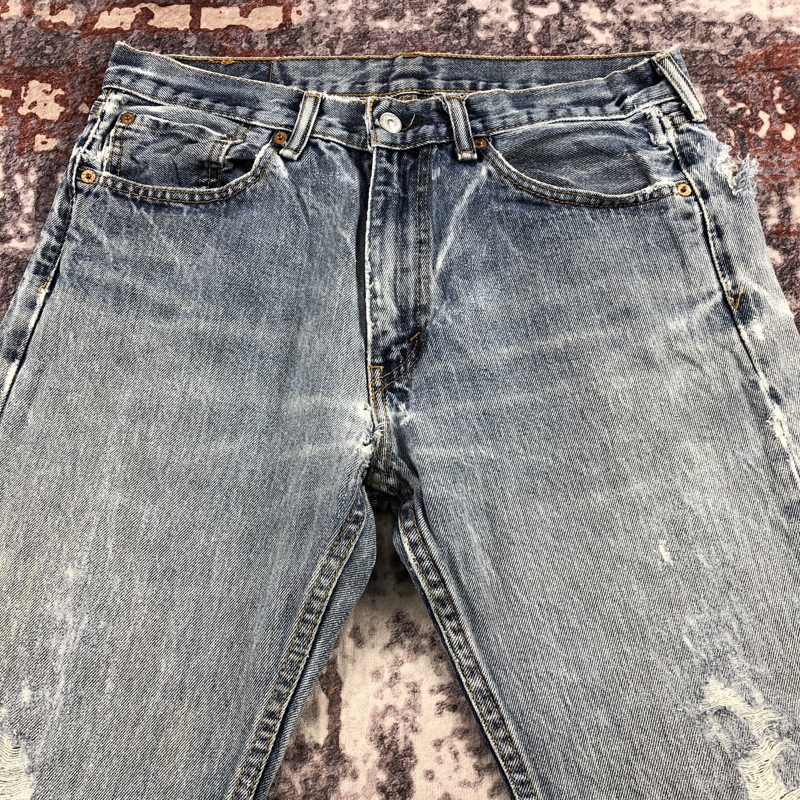 Levi's × Vintage Vintage Blue Wash Levis 505 Jeans-JM2533 Size US 33 - 3 Thumbnail