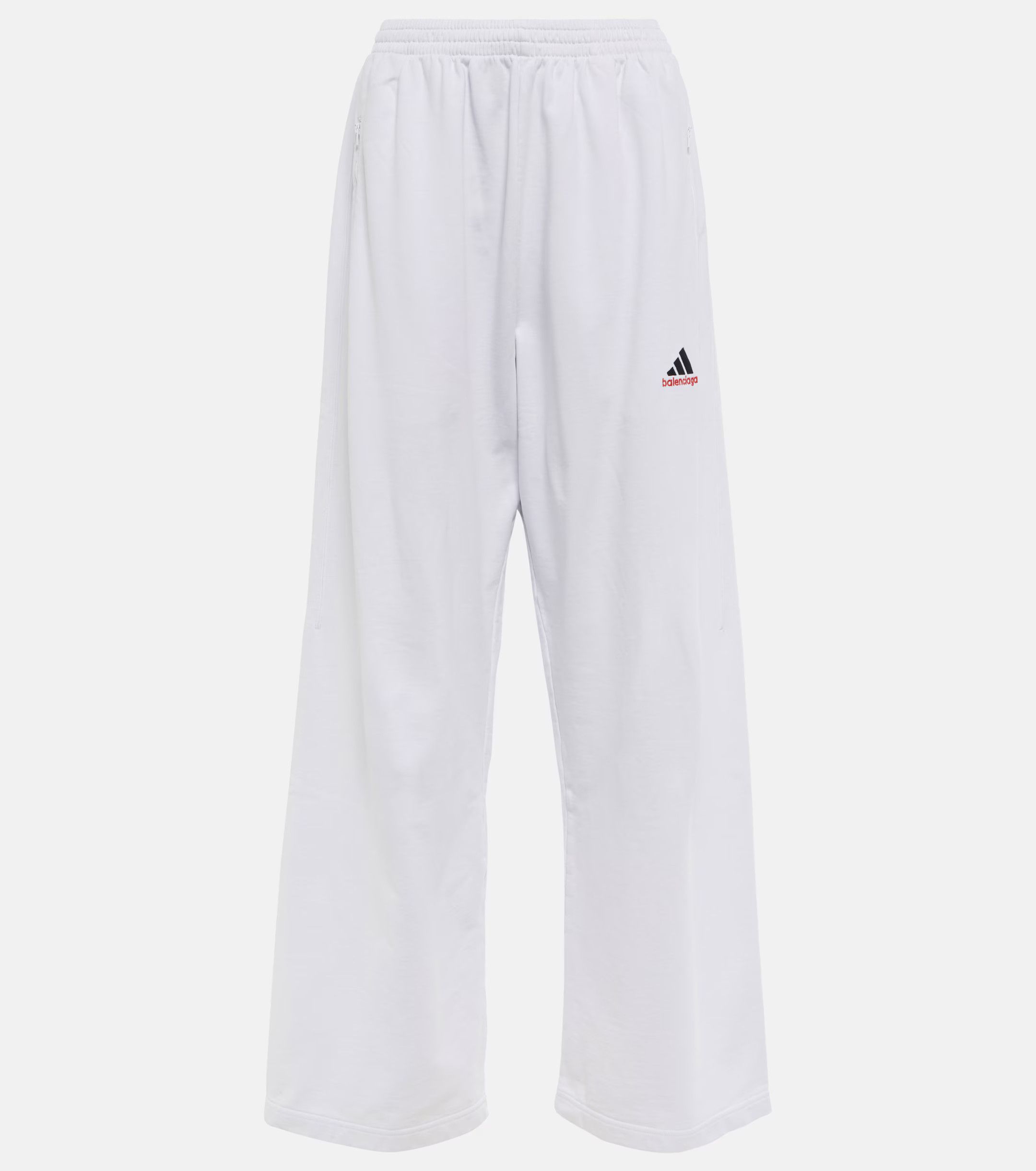 Adidas × Balenciaga o1w1db10824 Baggy Sweatpants in White Size 25" / US 0 / IT 36 - 1 Thumbnail