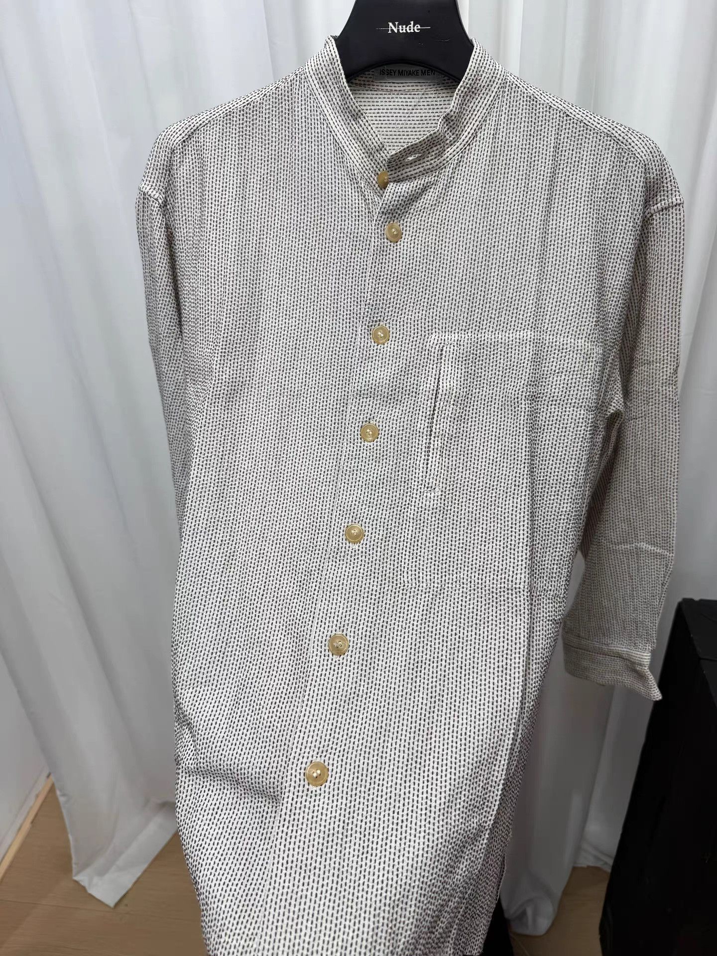 Issey Miyake Issey Miyake Men Striped Embroidered Shirt K20 Size US M / EU 48-50 / 2 - 4 Thumbnail