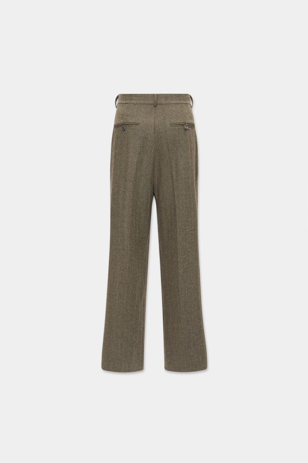 Other OFiles Double Pleated Herringbone Trousers in tobacco Size US 34 / EU 50 - 3 Thumbnail