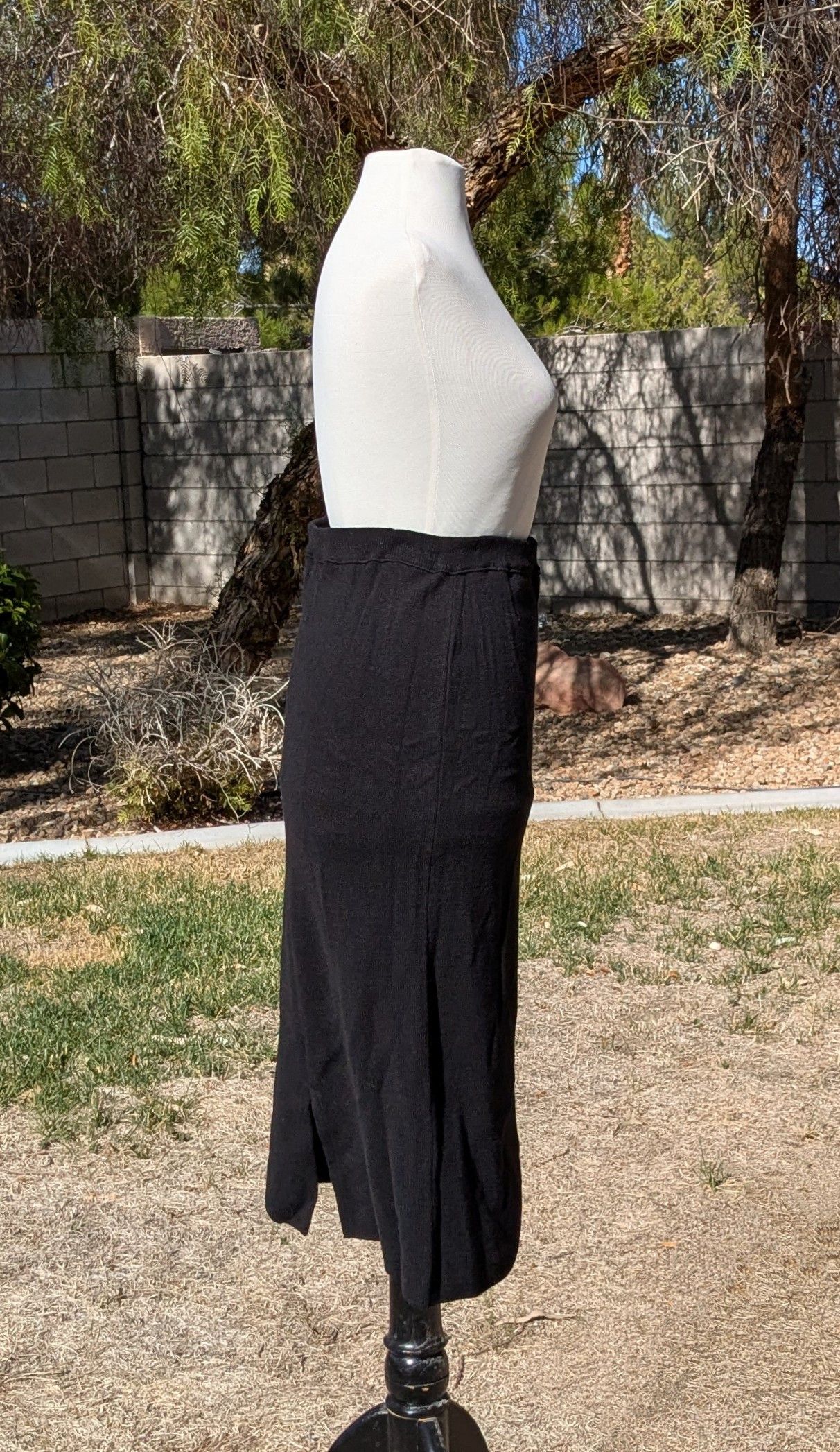 Other Adolfo Collectibles Maxi Pull-On Acrylic/Lamb Wool Skirt Size 28" / US 6 / IT 42 - 3 Thumbnail