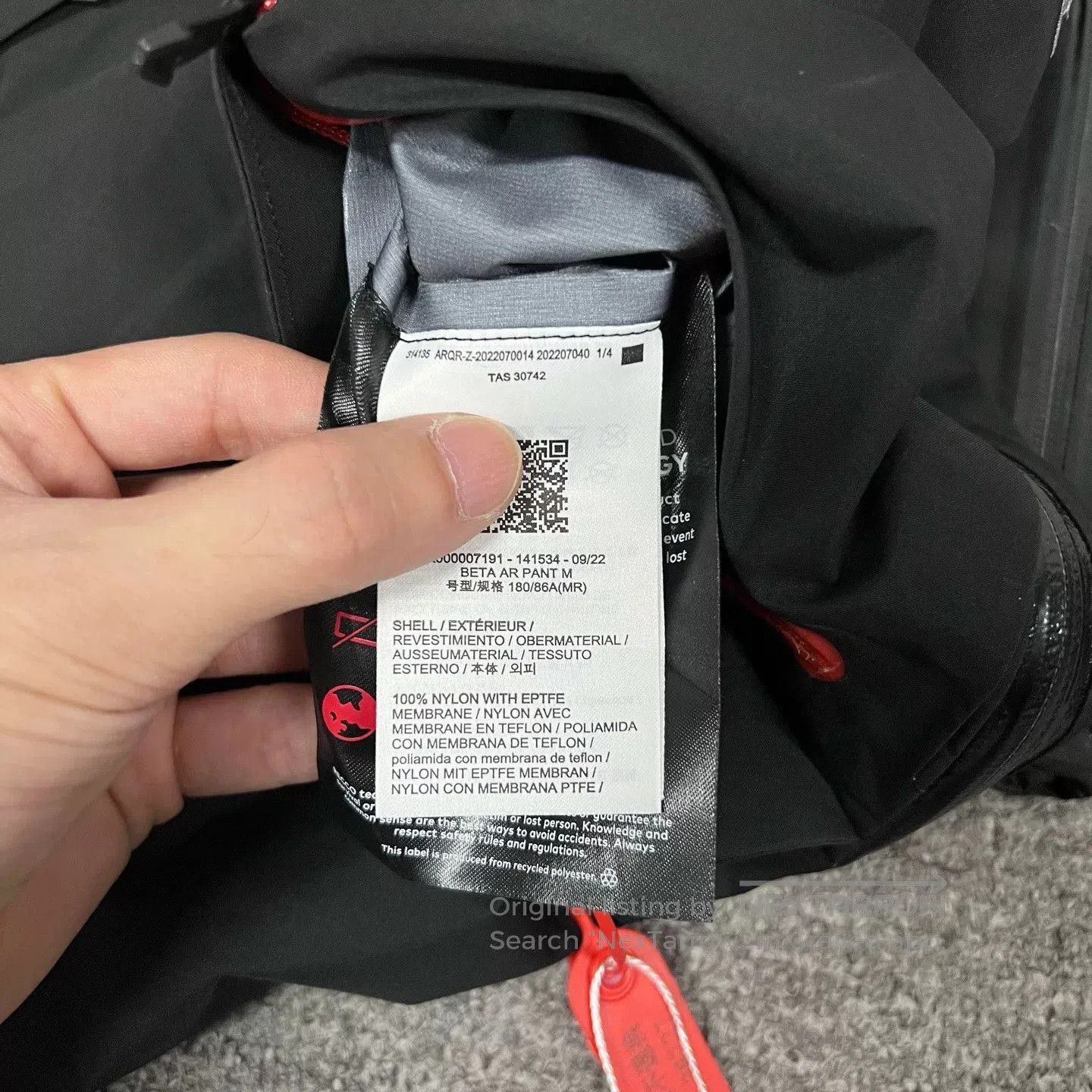 Arc'teryx Arcteryx Beta Ar Pant Black Long Pants. Size US 32 / EU 48 - 7 Thumbnail