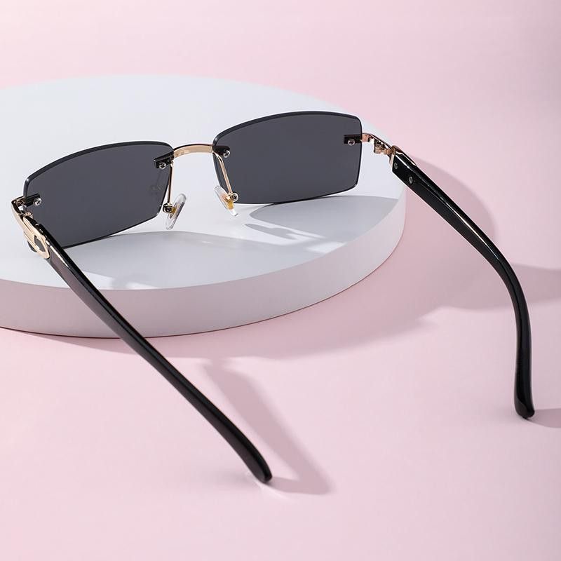 Vintage Rimless Square Sunglasses Size ONE SIZE - 3 Thumbnail