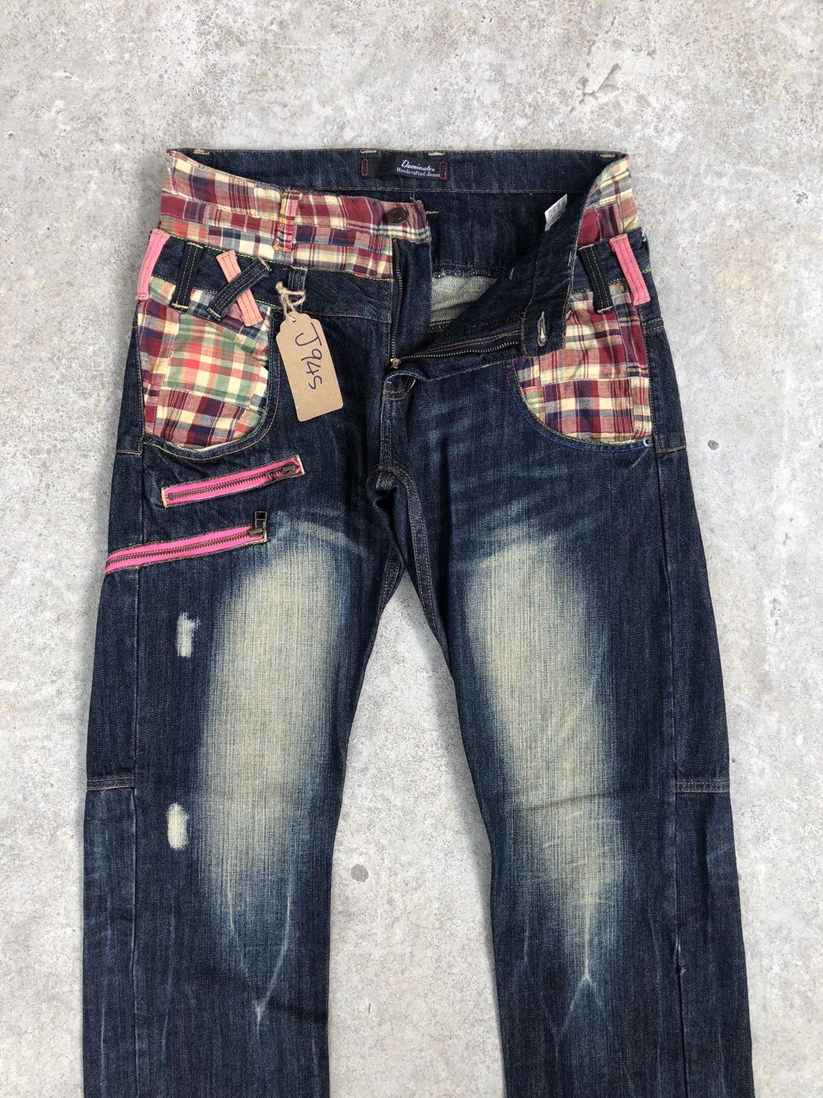 Japanese Brand Japanese Dominate Handcrafted Double Waist Distressed Jeans Size US 32 / EU 48 - 3 Thumbnail
